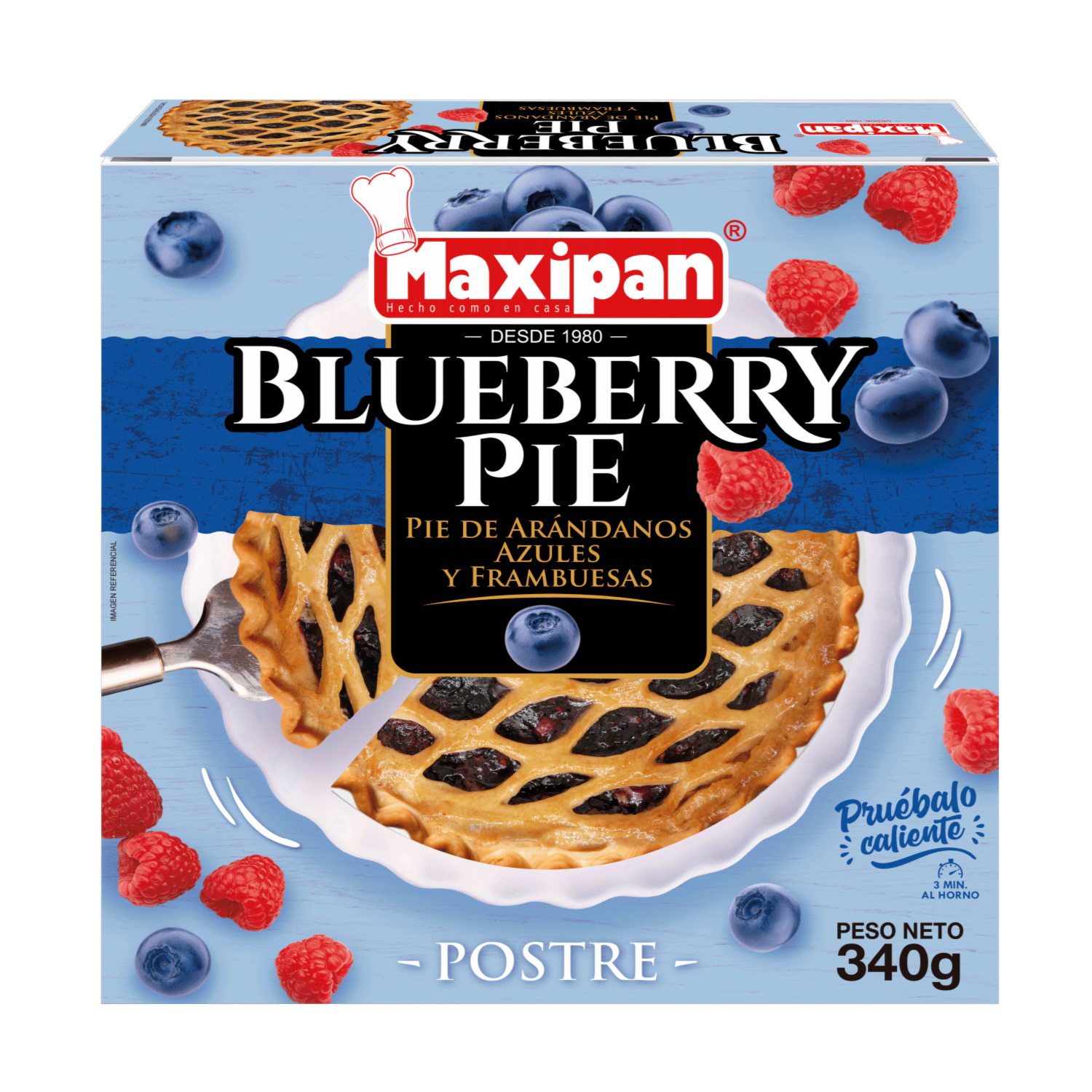 Pie De Blueberrie MAXIPAN 340 G