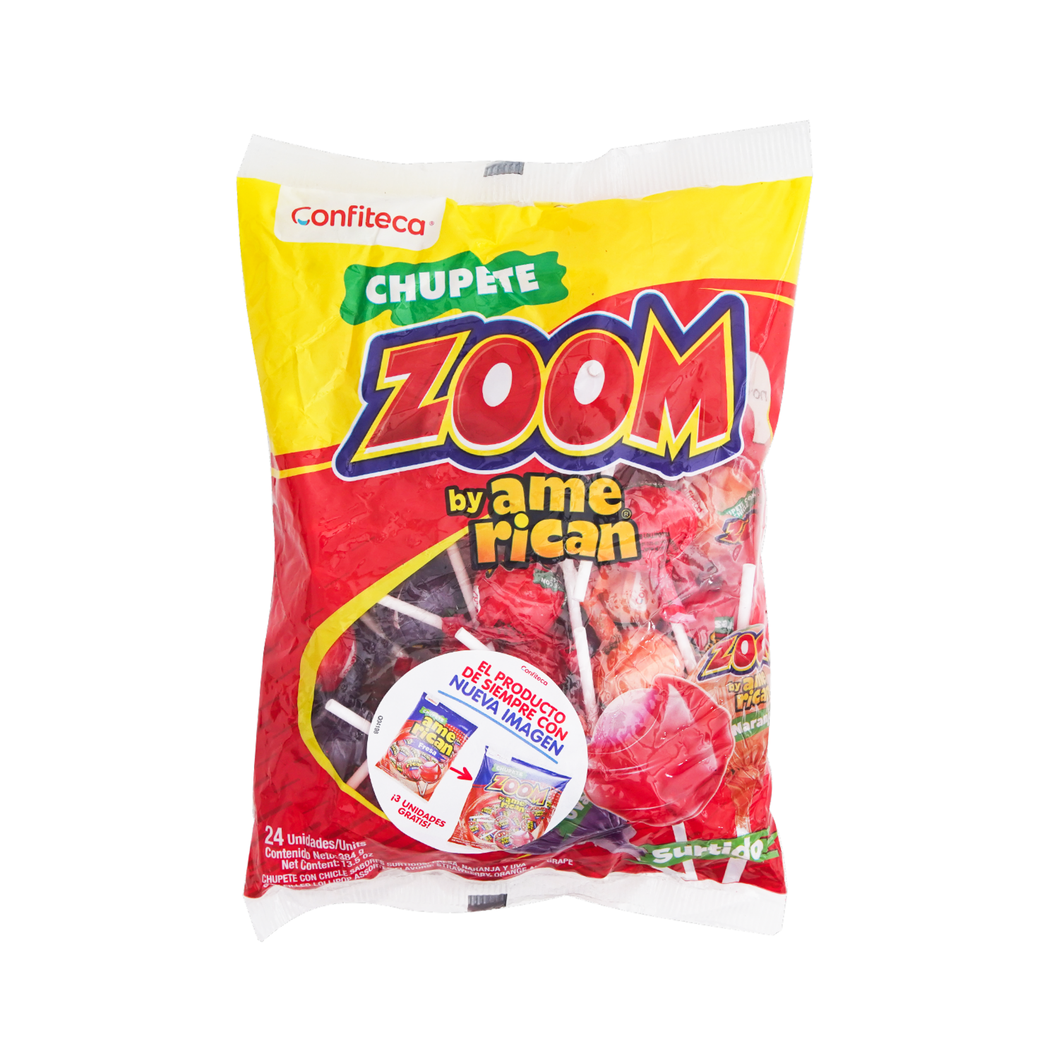 Chupete De Sabores ZOOM 384 G