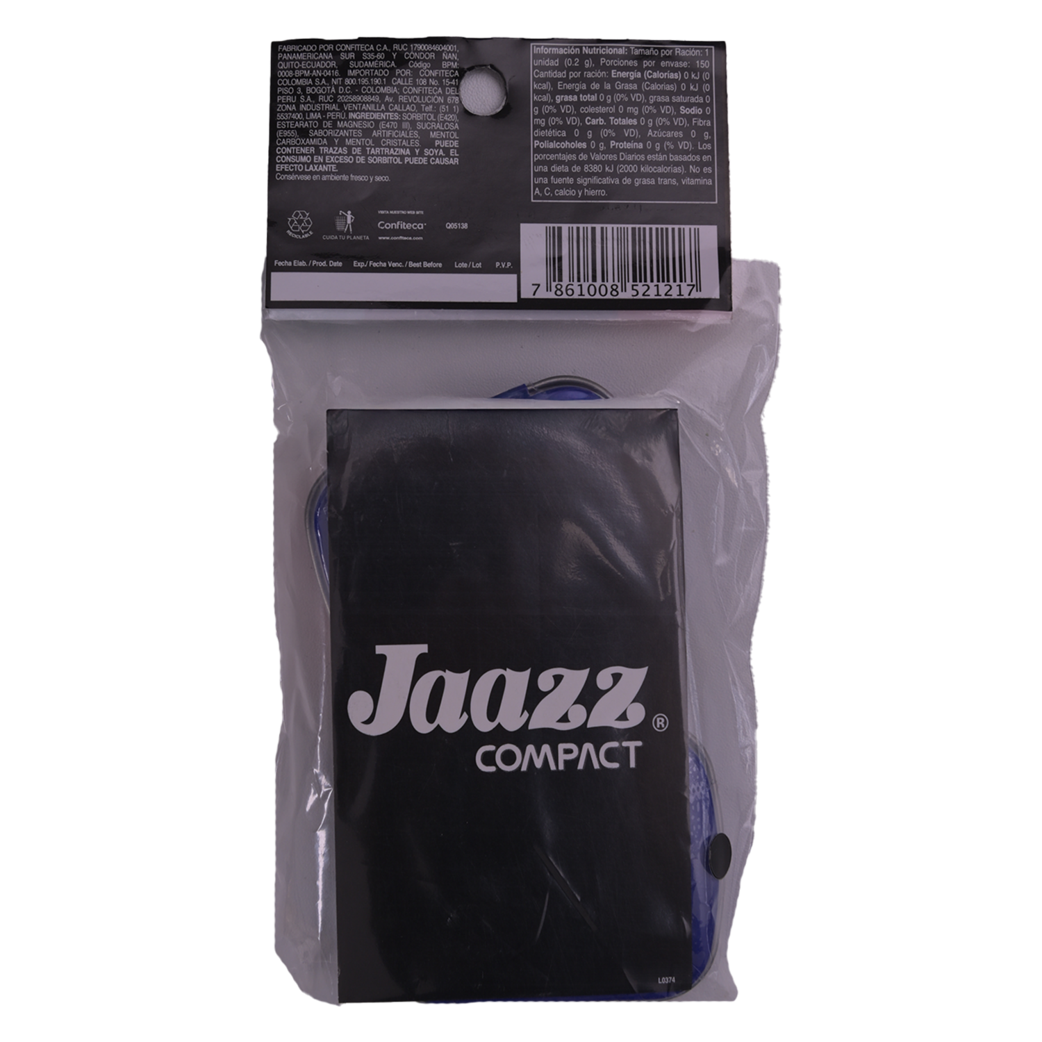 Caramelo Mentolado Compact JAAZZ 30 G