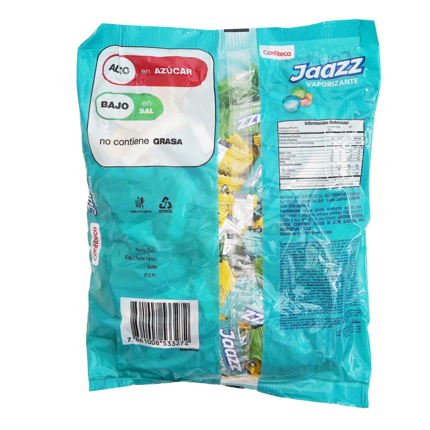 Caramelo Vaporizante Mentolado JAAZZ 300 G