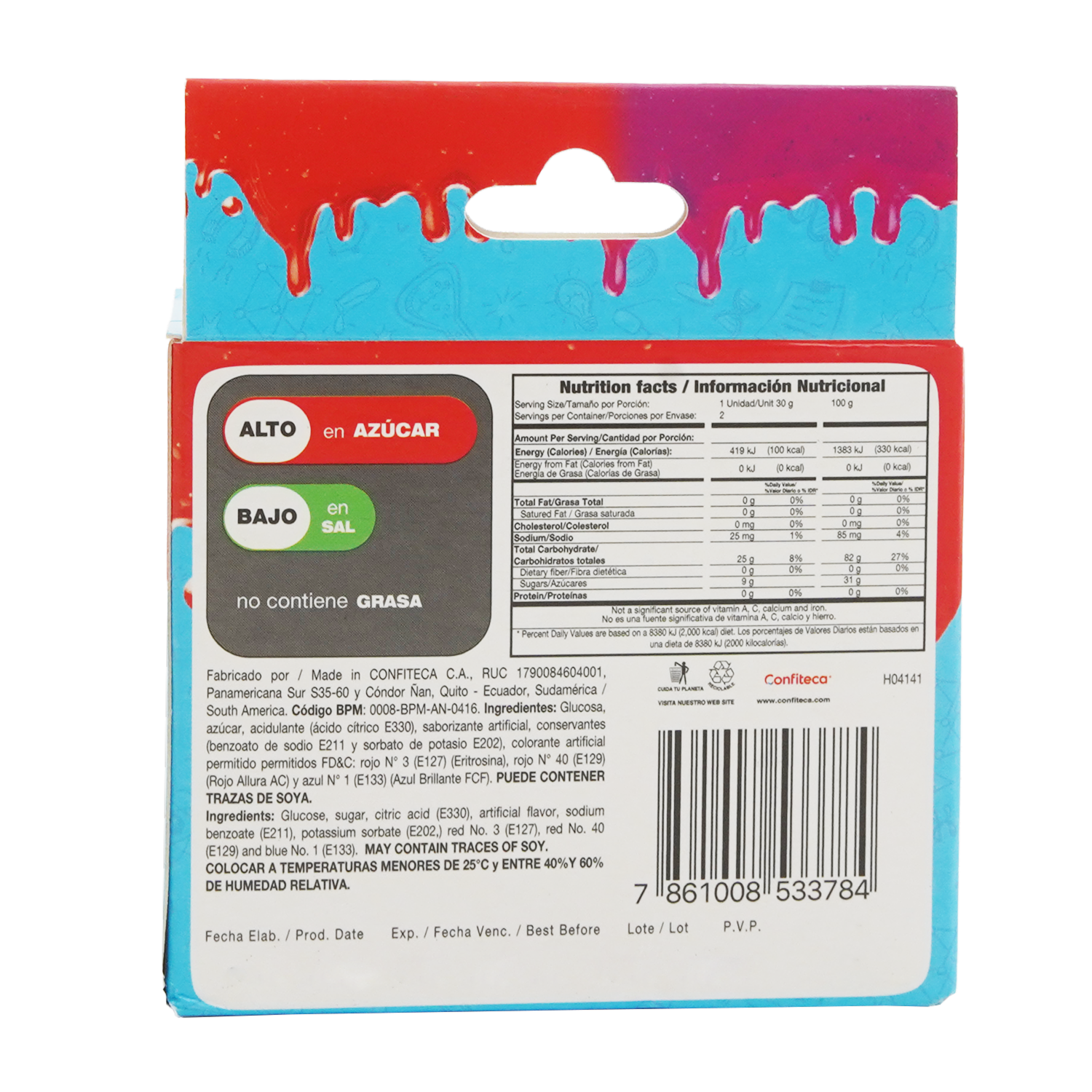 Caramelo Infantil Slime DR LOOK 60 G