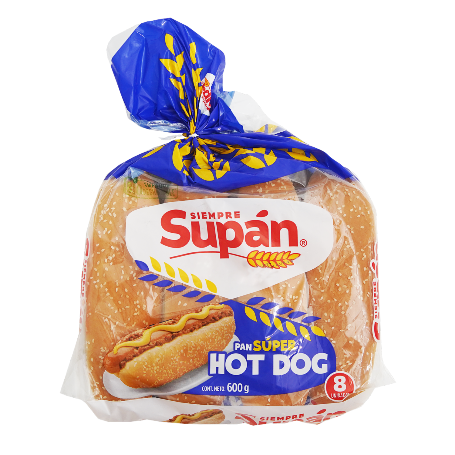 Pan Largo Largo Gigante SUPÁN 600 G
