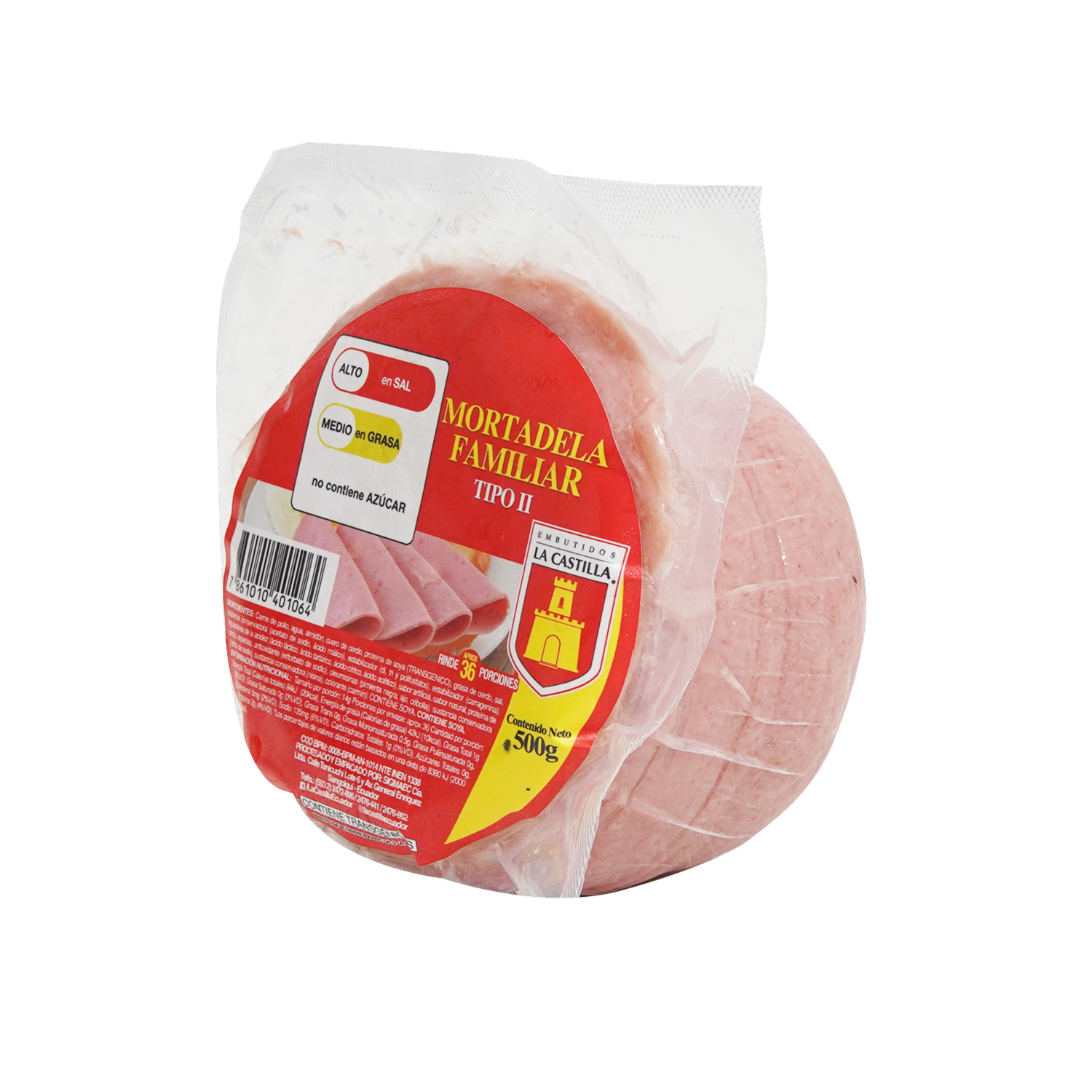 Mortadela Familiar LA CASTILLA 500 G