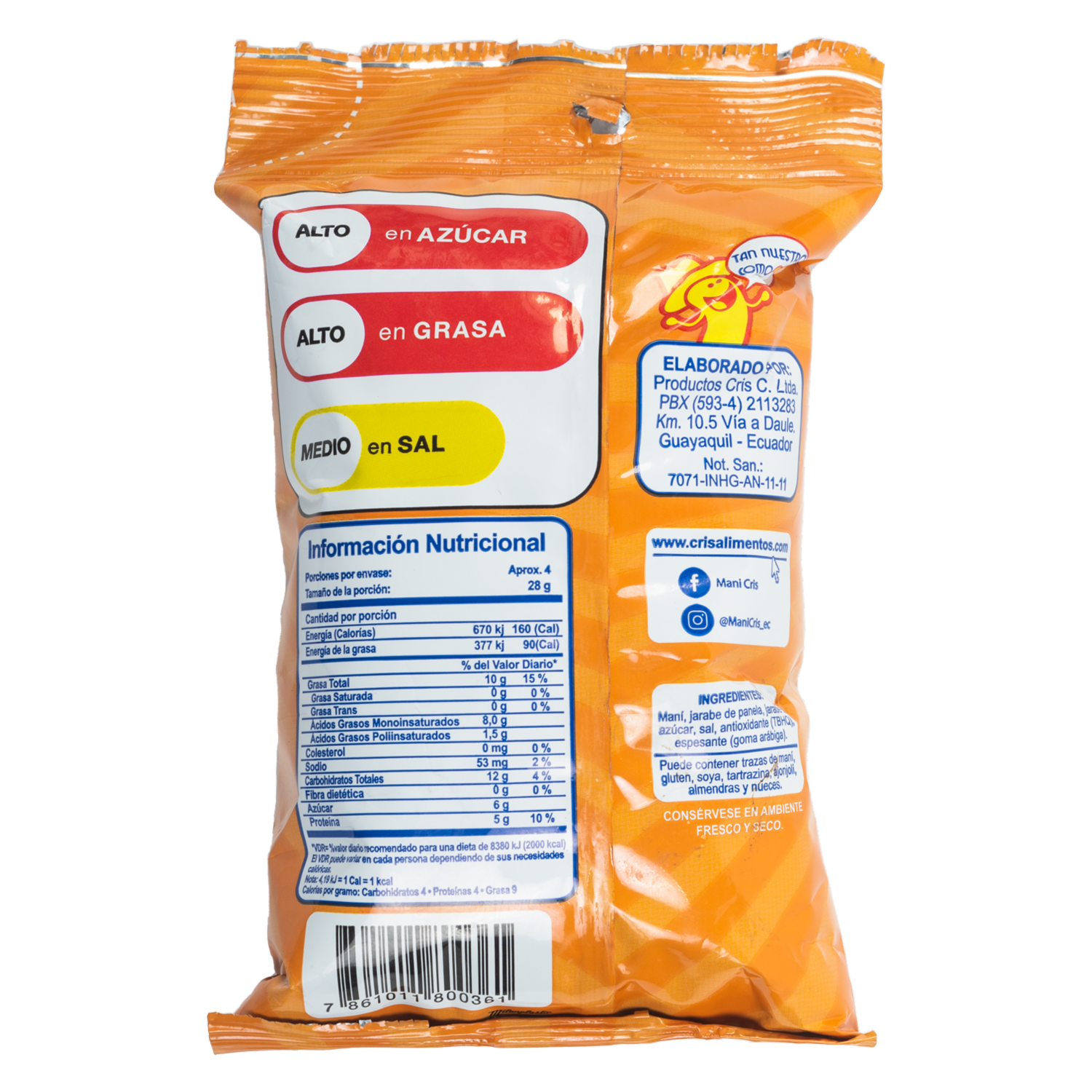 Maní Melos MANÍ CRIS 100 G