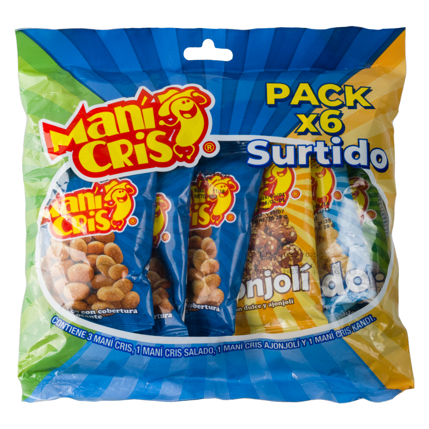 Maní Pack Surtido MANÍ CRIS 6 Uds X 28 G