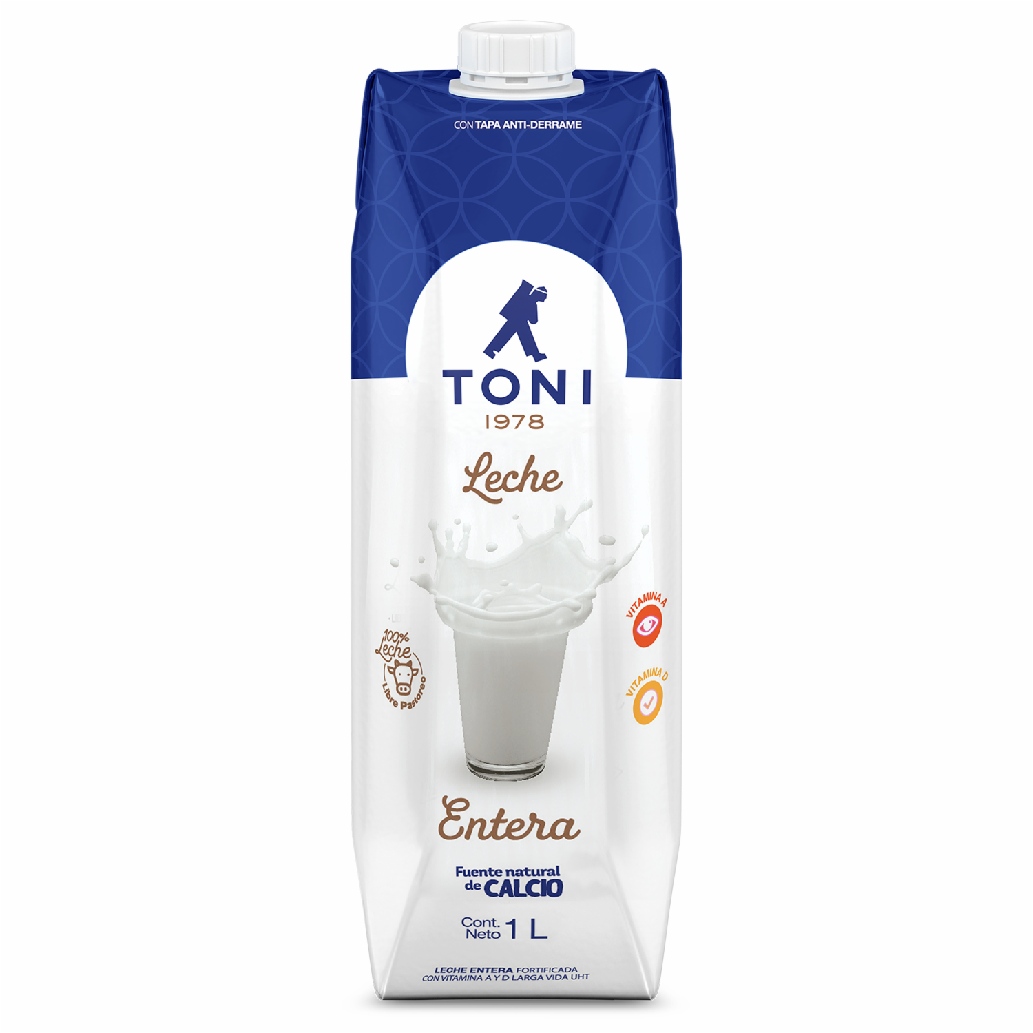 Leche Entera Fortificada TONI 1000 Ml
