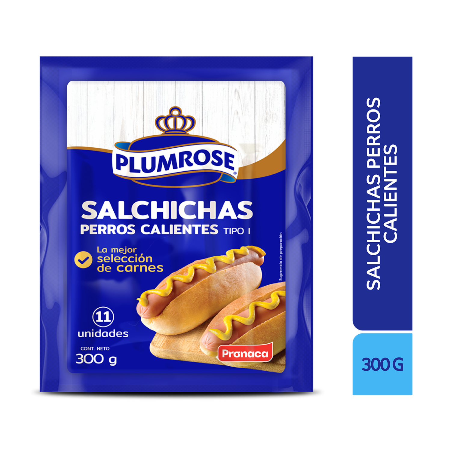 Salchicha Perros Calientes Tipo II PLUMROSE 300g