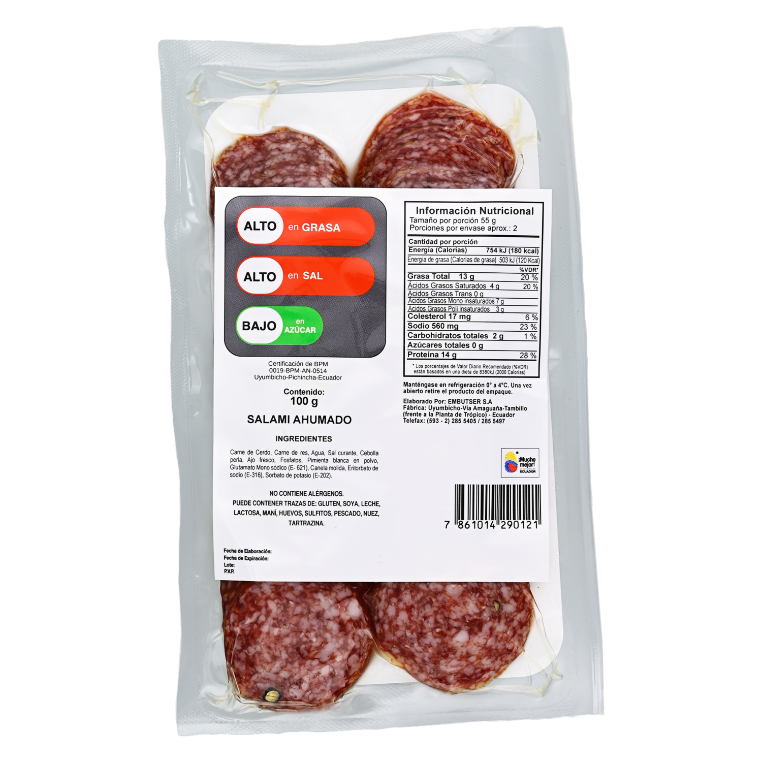 Salame Ahumado FEDERER 100 G