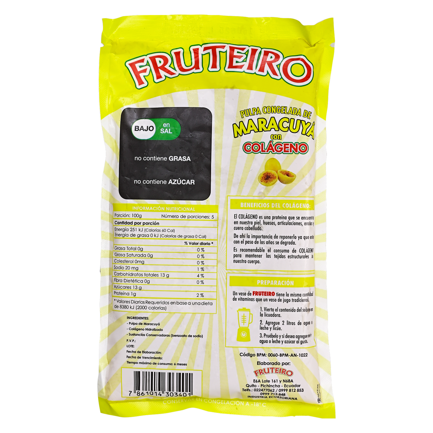 Pulpa De Maracuyá FRUTEIRO 500g