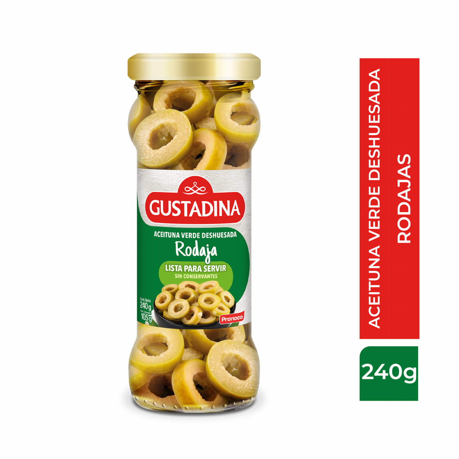 Aceitunas En Rodajas GUSTADINA 240 G