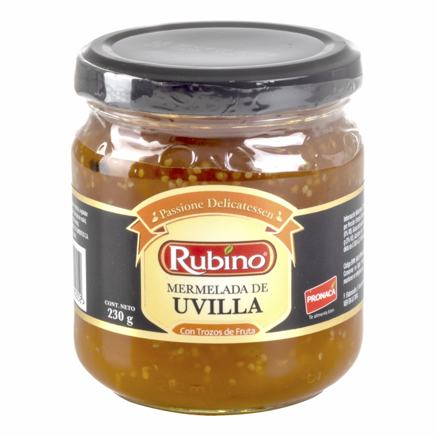 Mermelada De Uvilla RUBINO 230 G