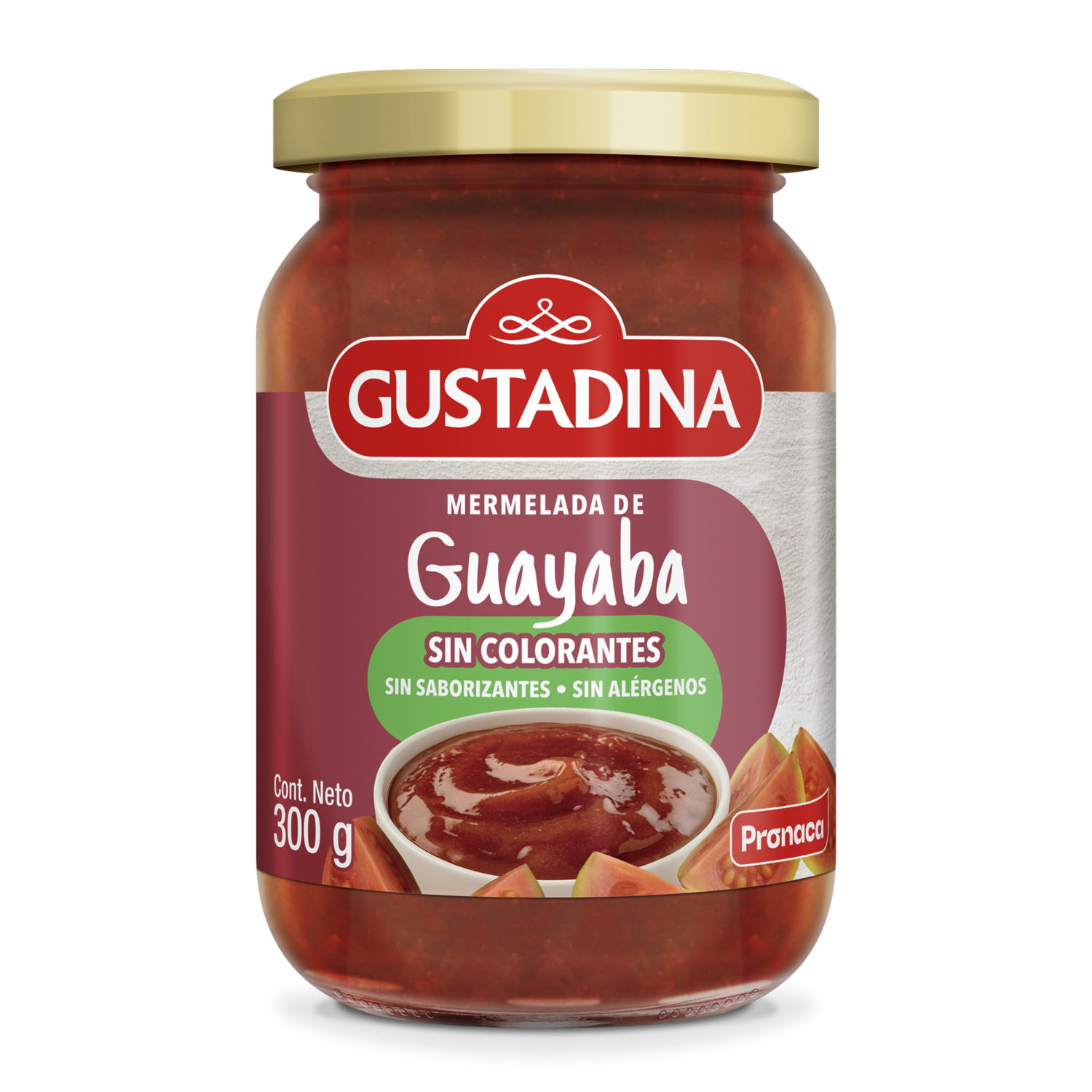 Mermelada De Guayaba Sin Colorantes GUSTADINA 300 G