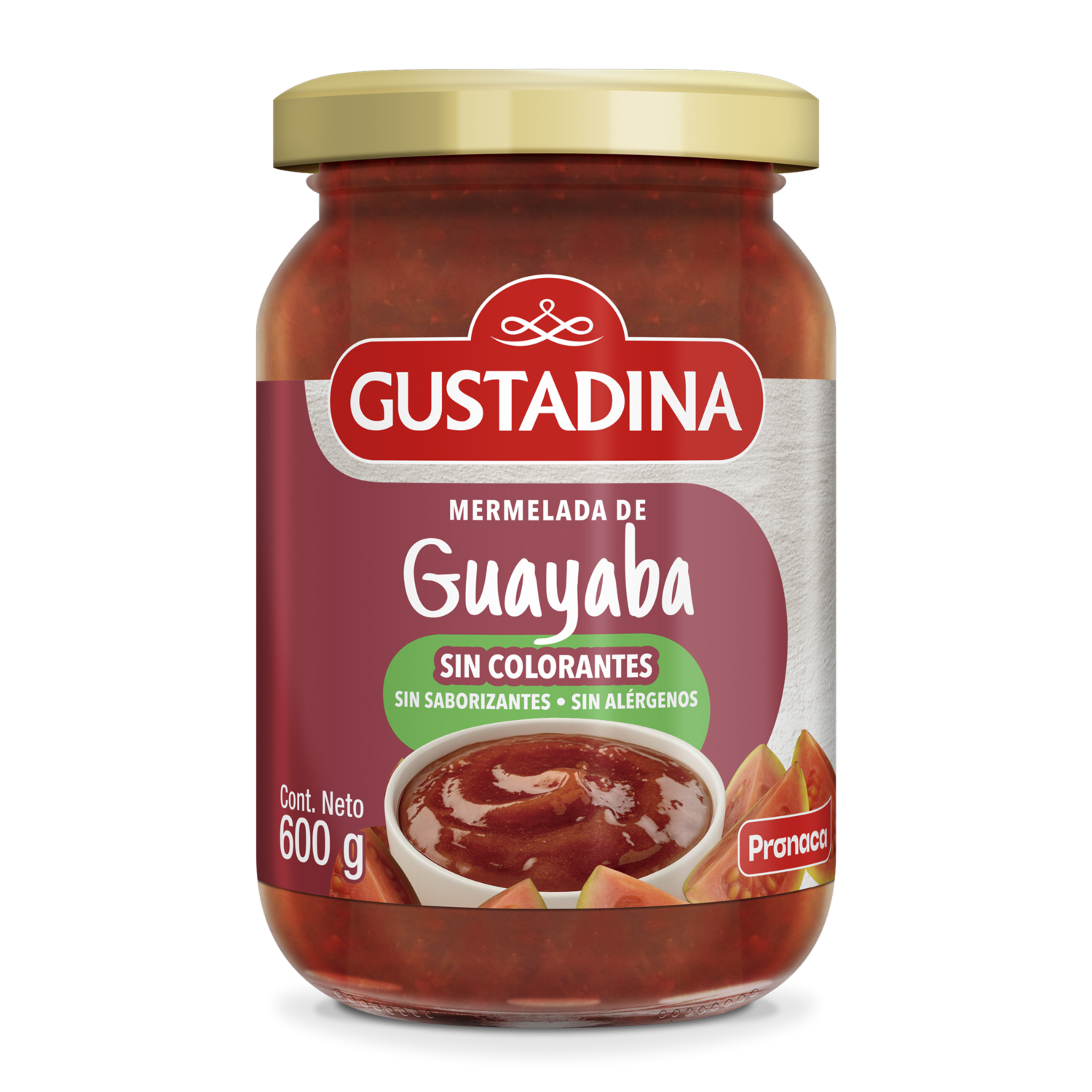 Mermelada De Guayaba Sin Colorantes GUSTADINA 600 G
