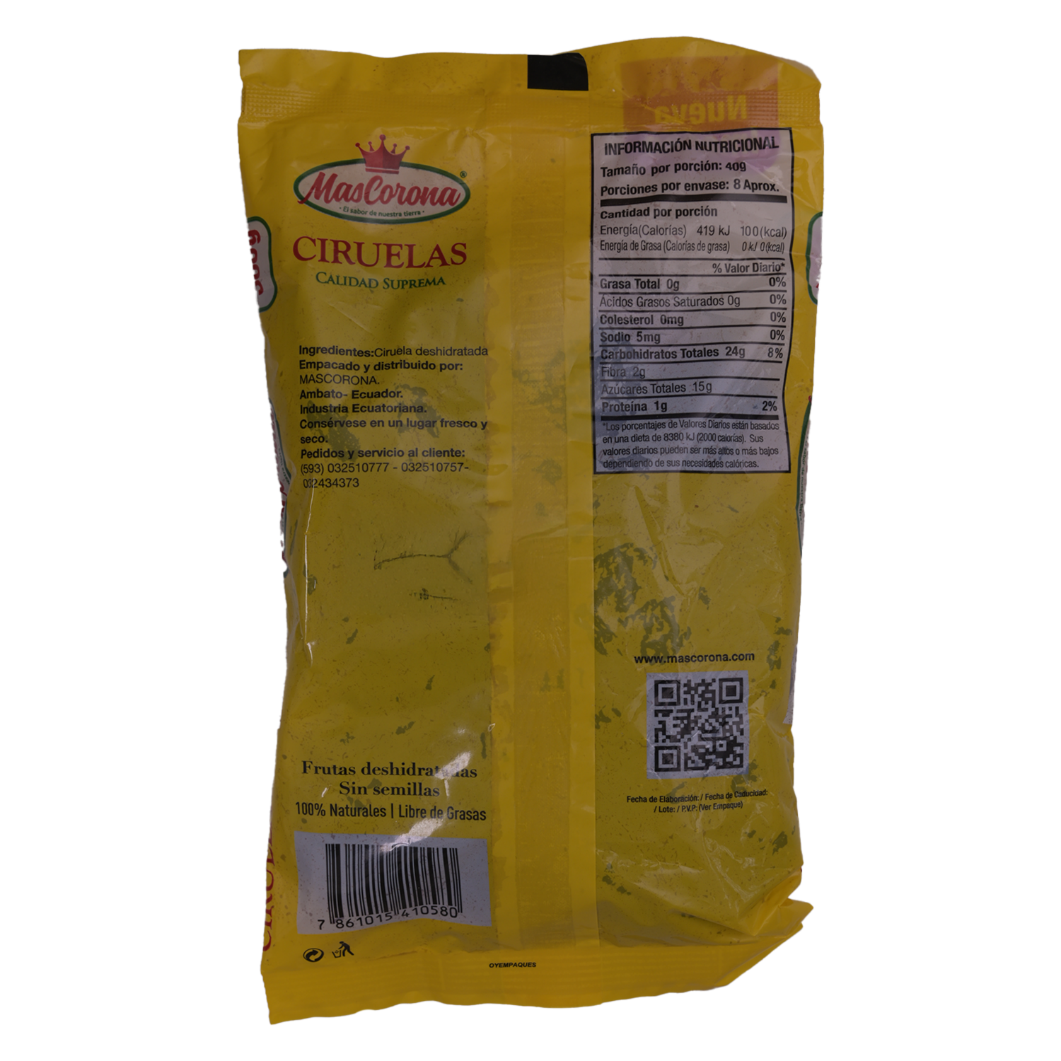 Ciruelas Deshidratadas SOLEG 300 G