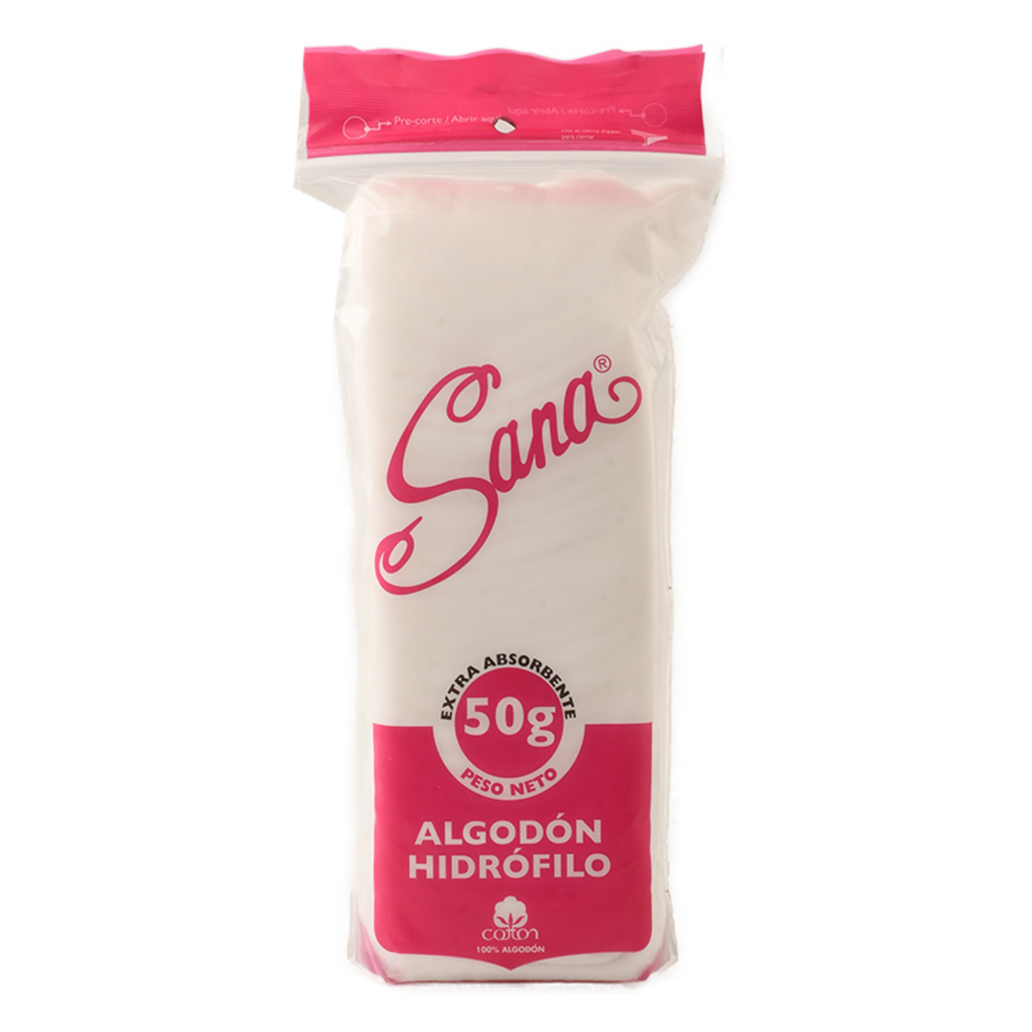 Algodón Hidrófilo SANA 50 G