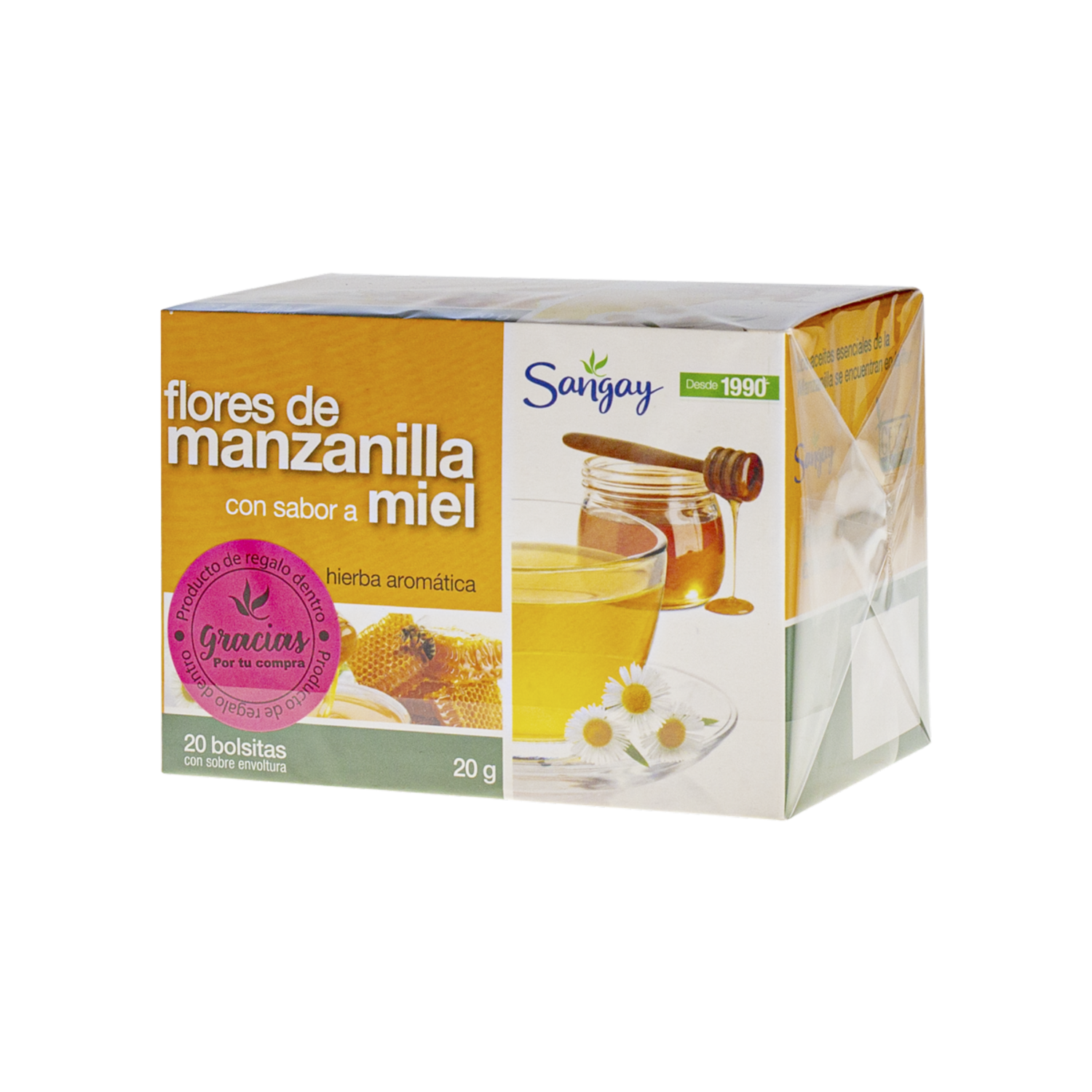 Té De Manzanilla Sabor A Miel SANGAY 20 G