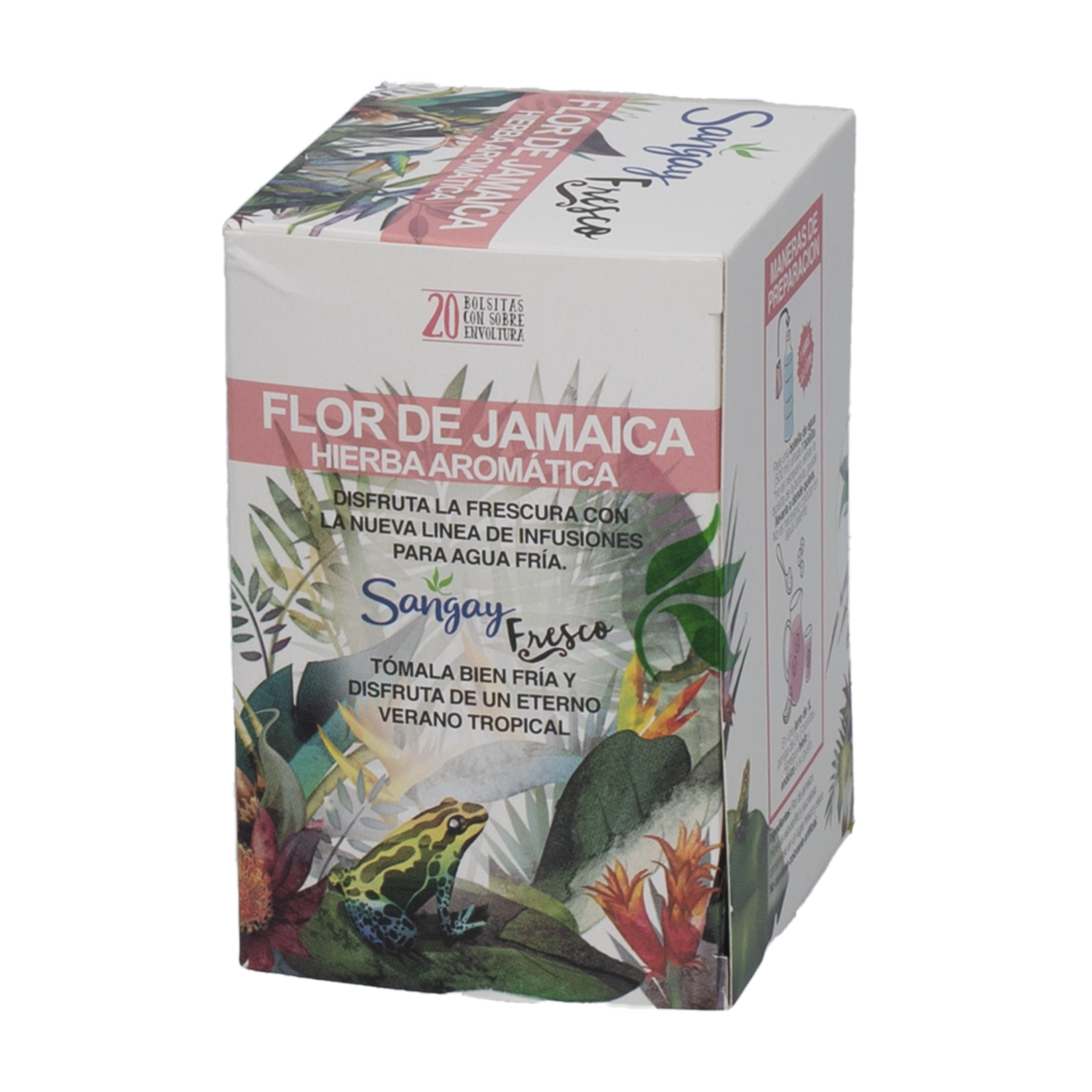 Té Frio Infusión Herbal Jamaica Fría SANGAY 40 G