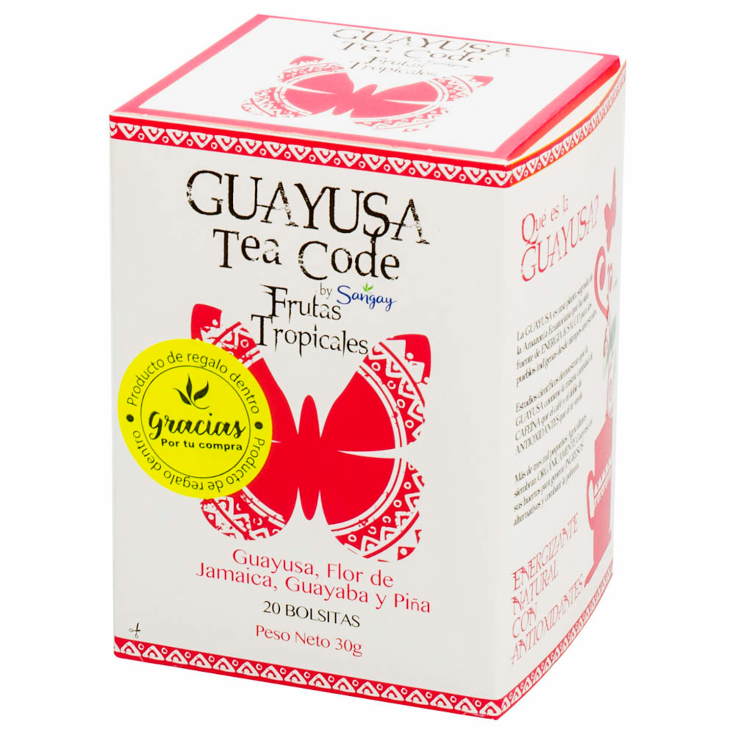 Té De Guayusa Sabor Frutas Tropicales GUAYUSA TEA CODE 30 G