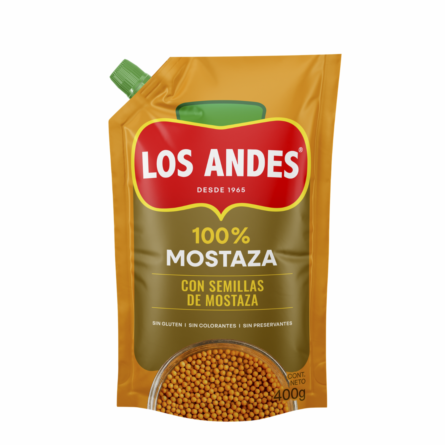 Mostaza Básica LOS ANDES DoyPack 400 G