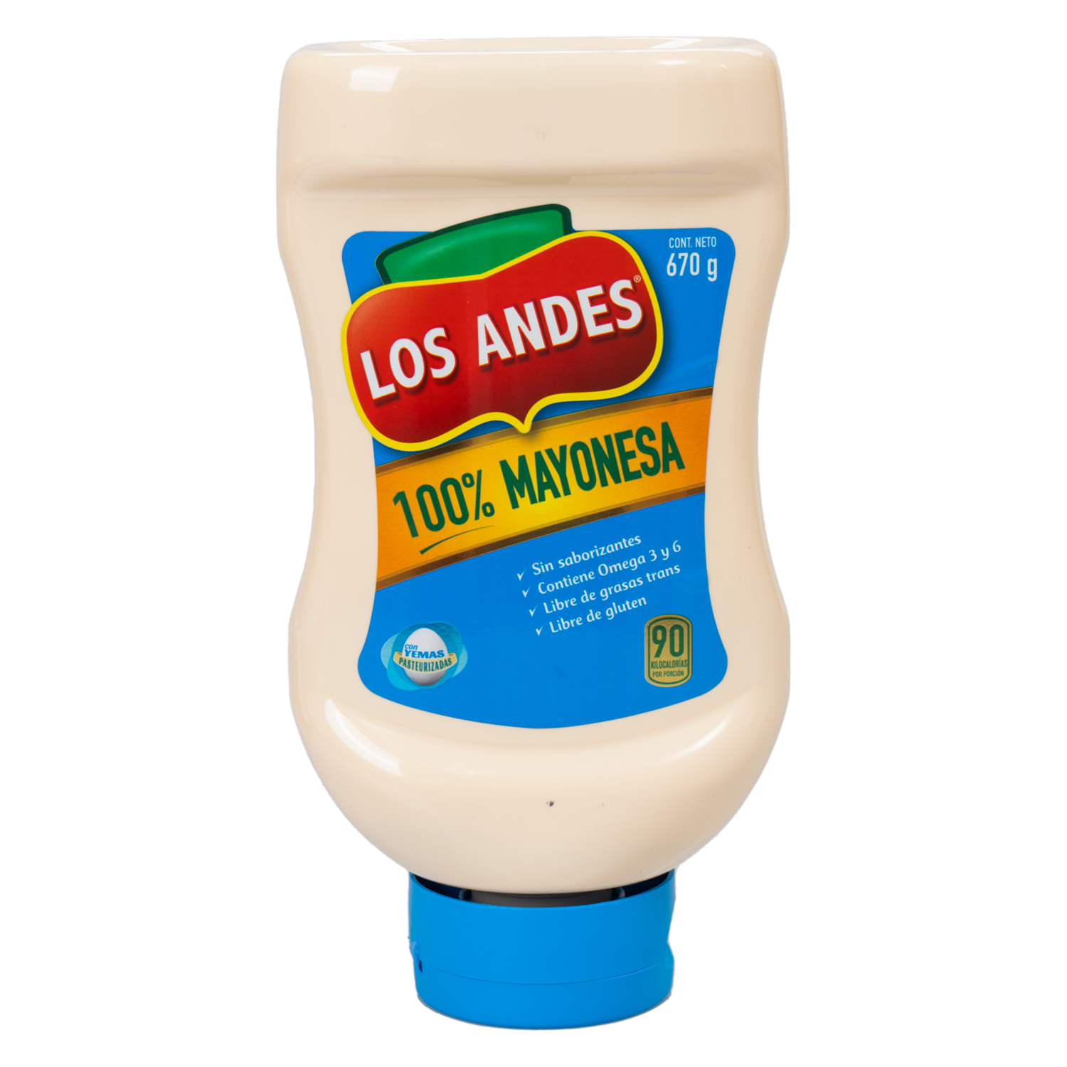 Mayonesa Natural Squeeze LOS ANDES 670 G