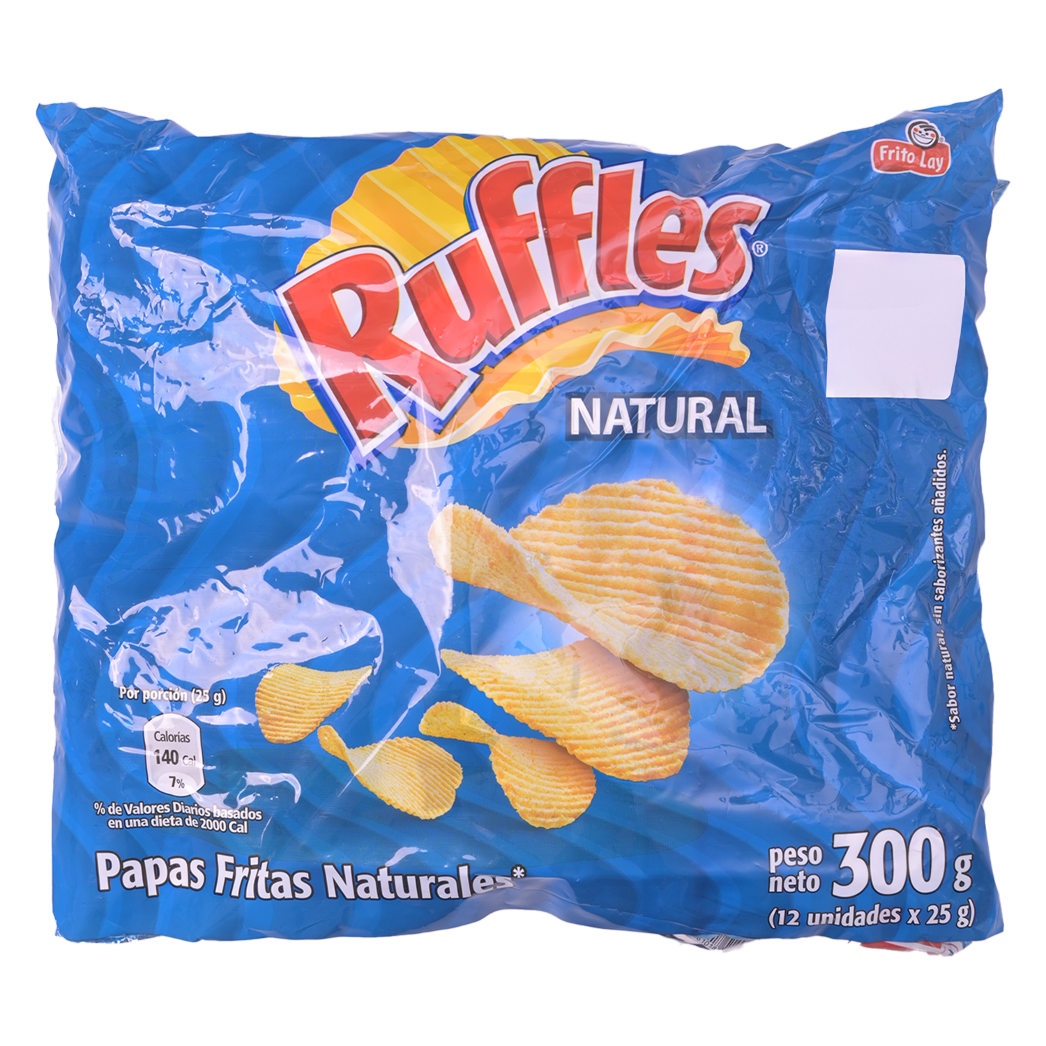Papas Fritas Sabor Naturales RUFFLES 12 X 25 g