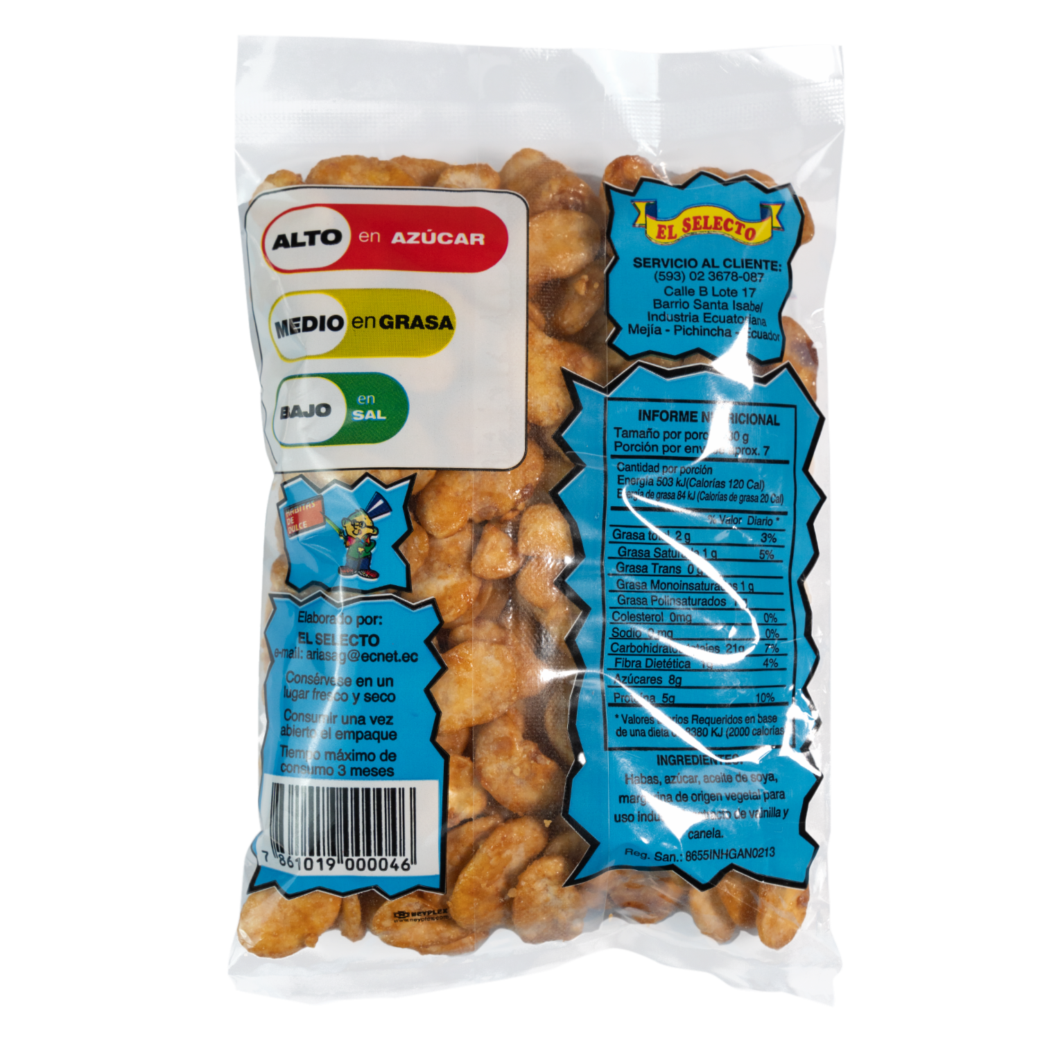 Habitas De Dulce Confitadas Con Azúcar EL SELECTO 200 G