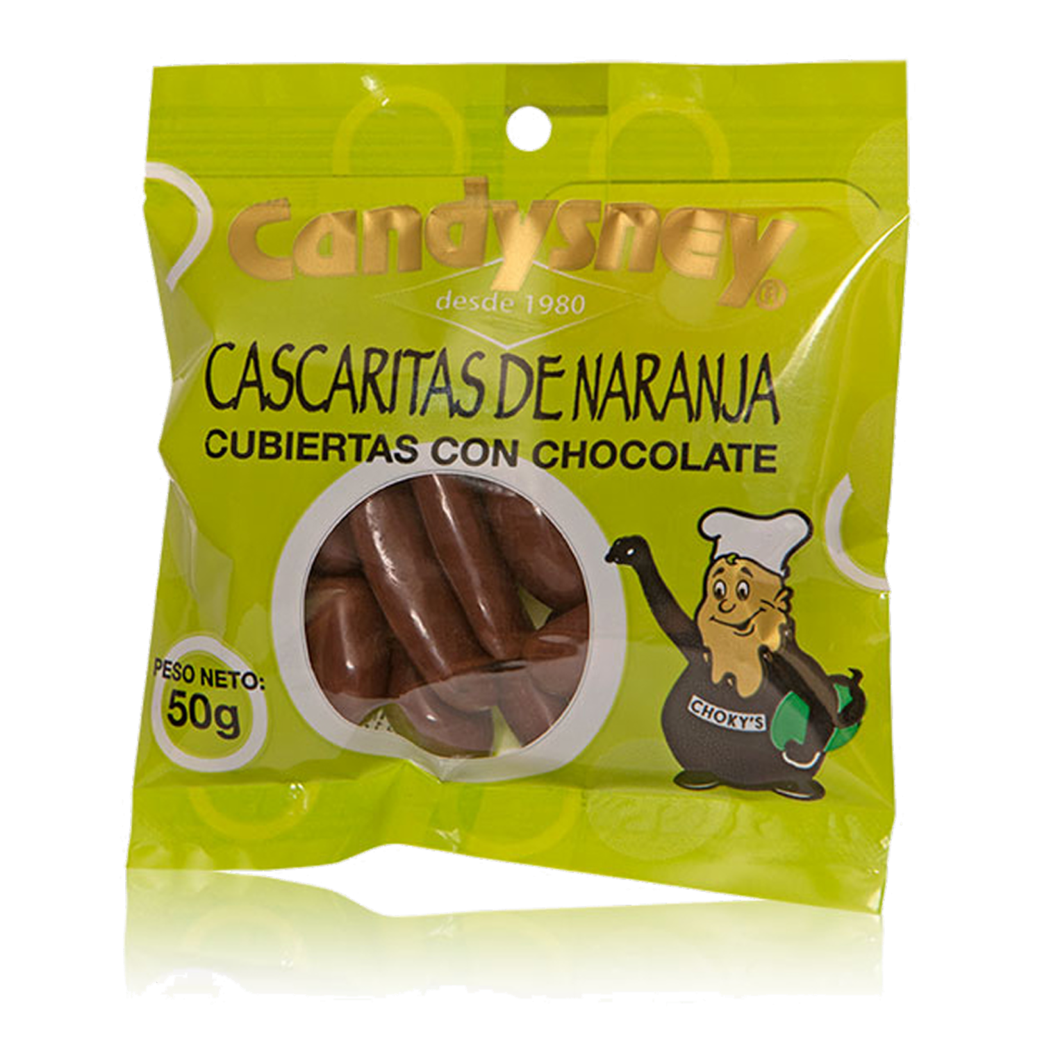 Cascaritas De Naranja Recubiertas De Chocolate CANDYSNEY 50 G