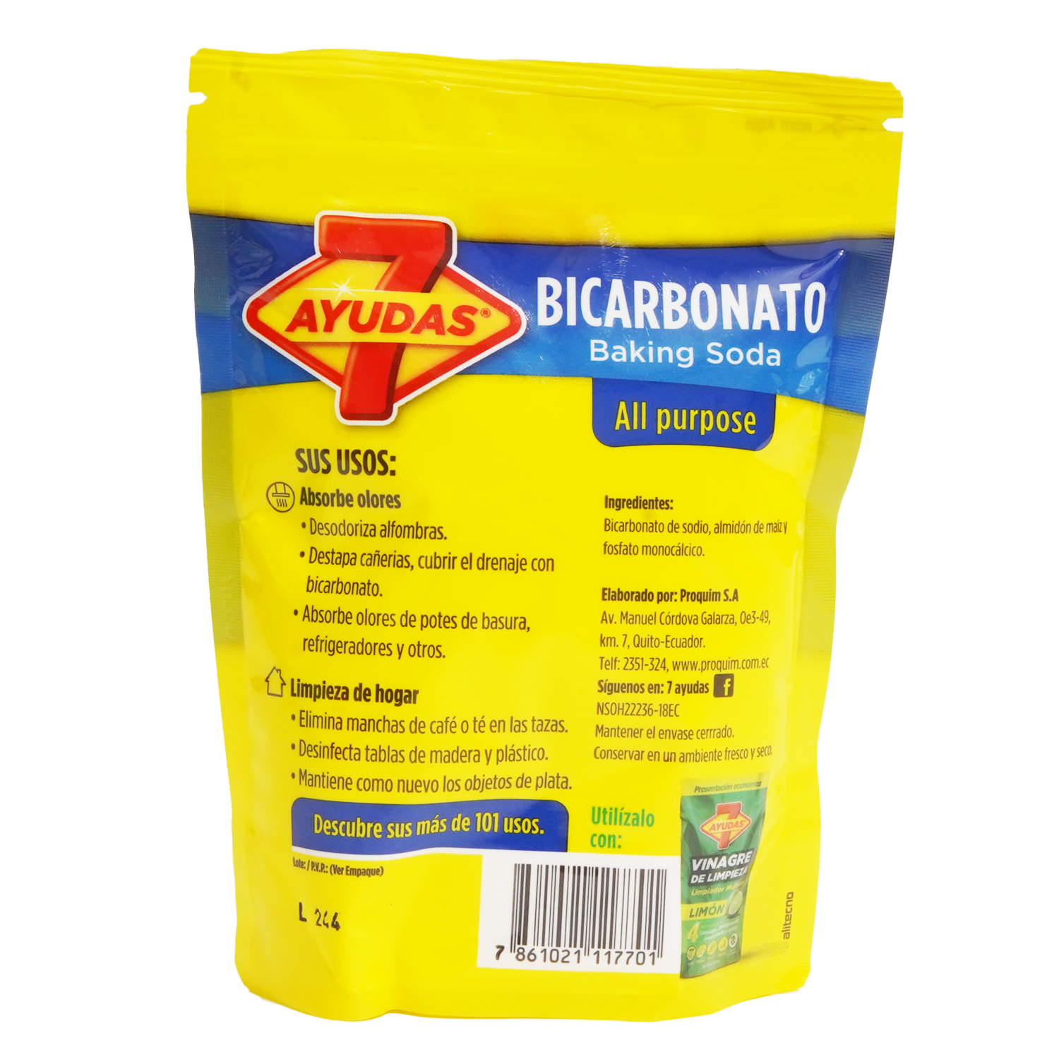 Limpiador De Bicarbonato 7 AYUDAS 300 G