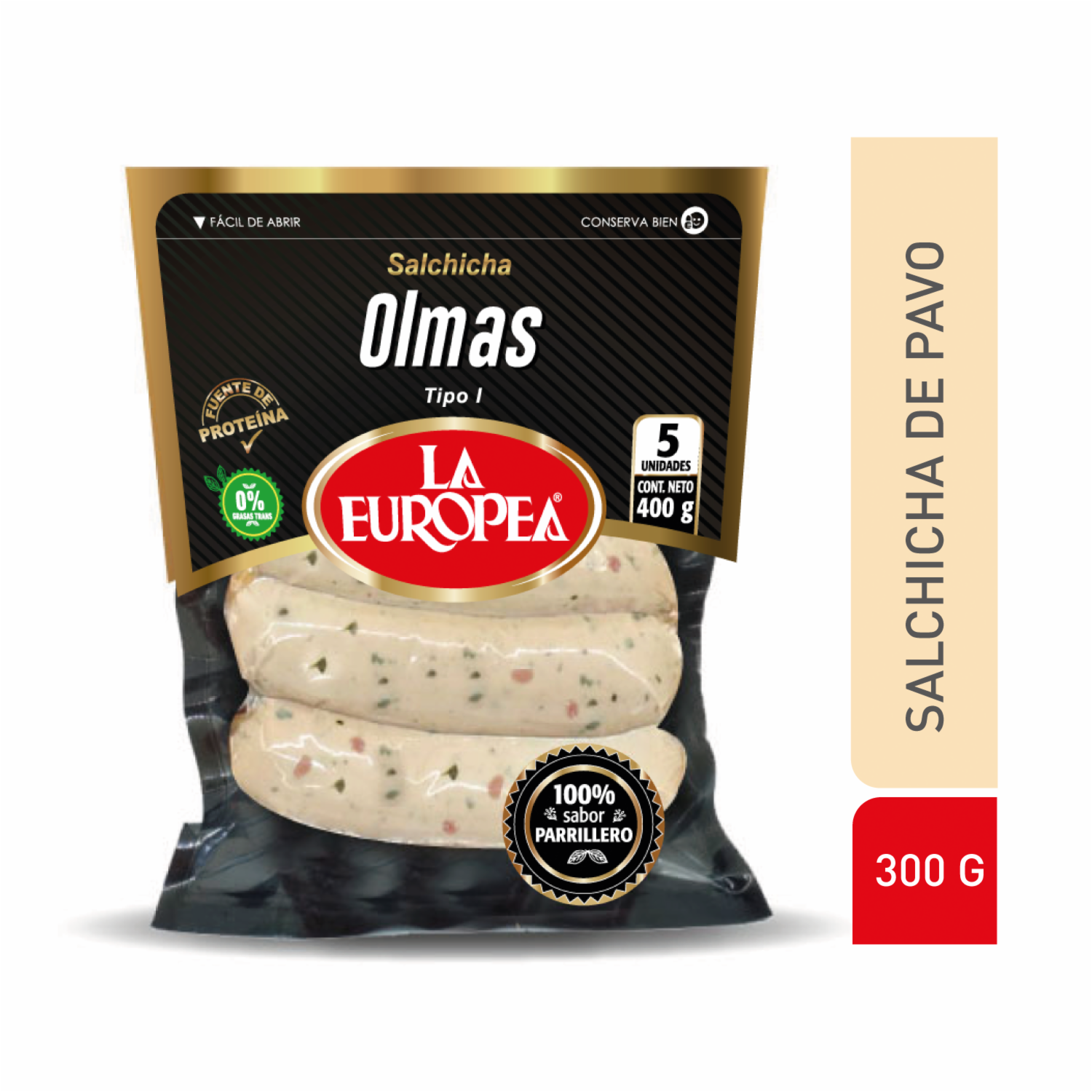 Salchicha Olmas LA EUROPEA 400G