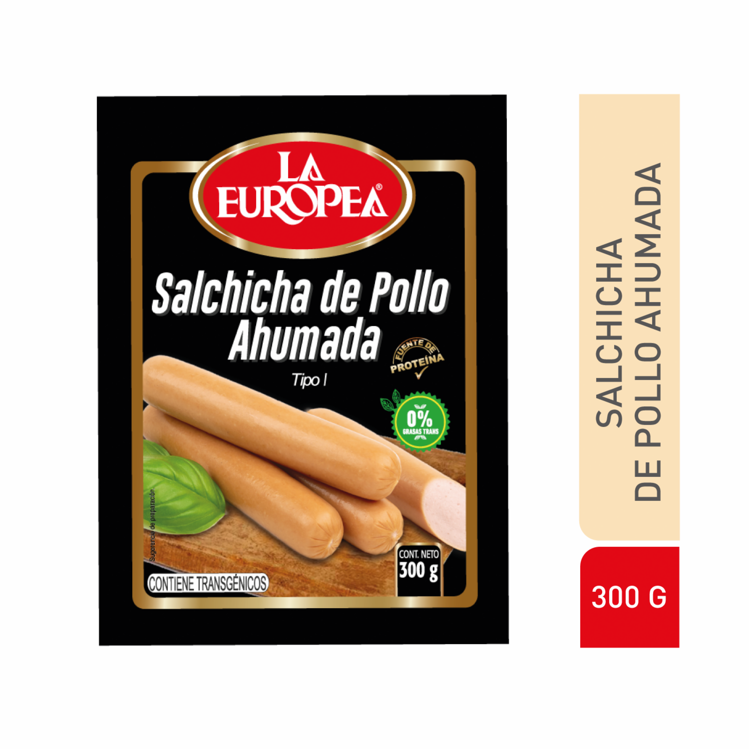 Salchicha De Pollo Ahumada LA EUROPEA 300 G