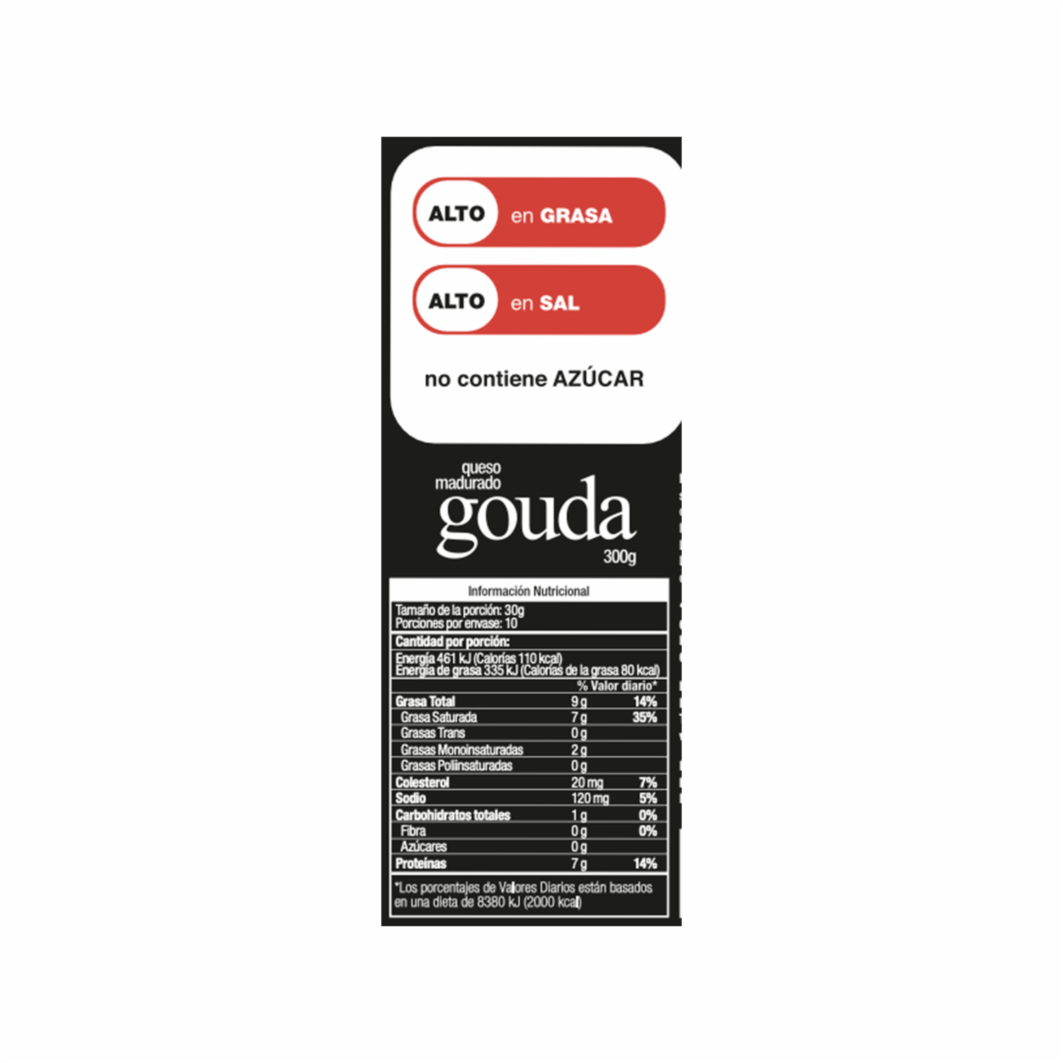 Queso Semiduro Gouda HACIENDA ZULETA 300 G
