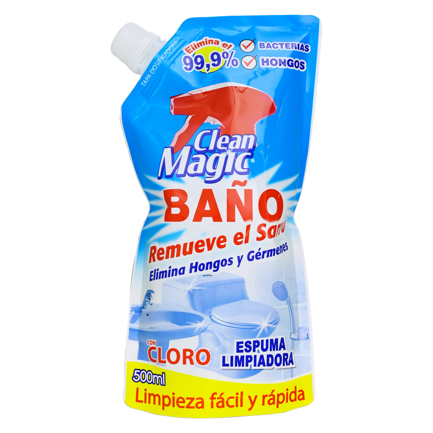 Limpiador De Baño CLEAN MAGIC Doypack 500 Ml