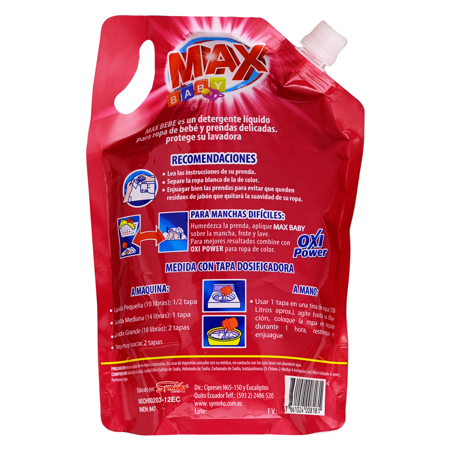 Detergente Bebé MAX Doypack