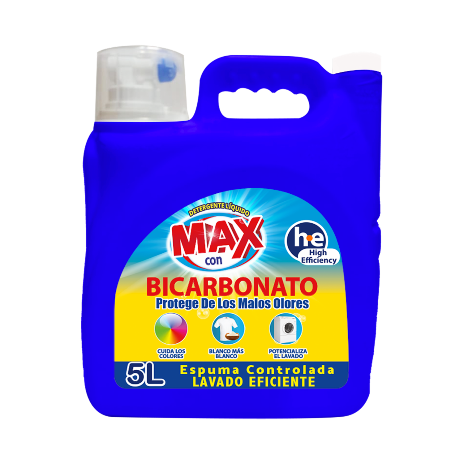 Detergente Líquido Con Bicarbonato MAX 5 Litros