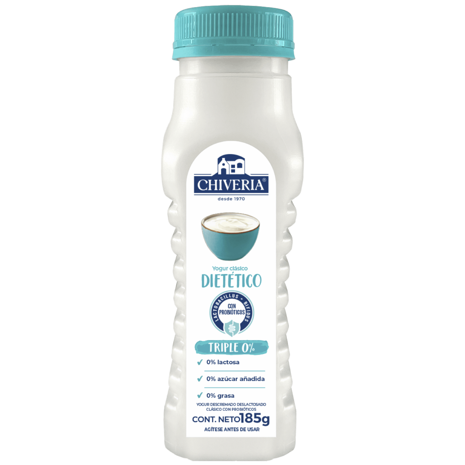 Yogur Descremado Dietético Sin Azúcar CHIVERIA 185 G