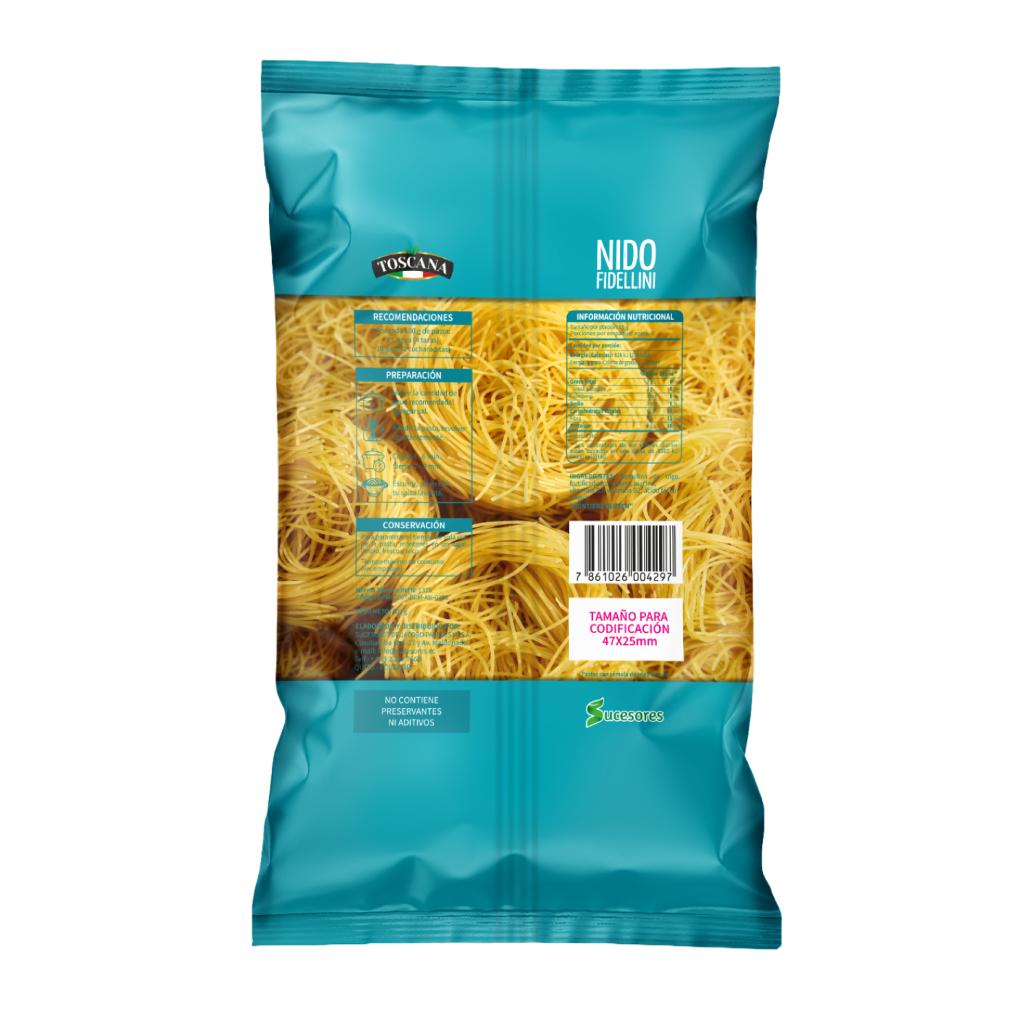 Fideo Nido Fidellini TOSCANA 400 G