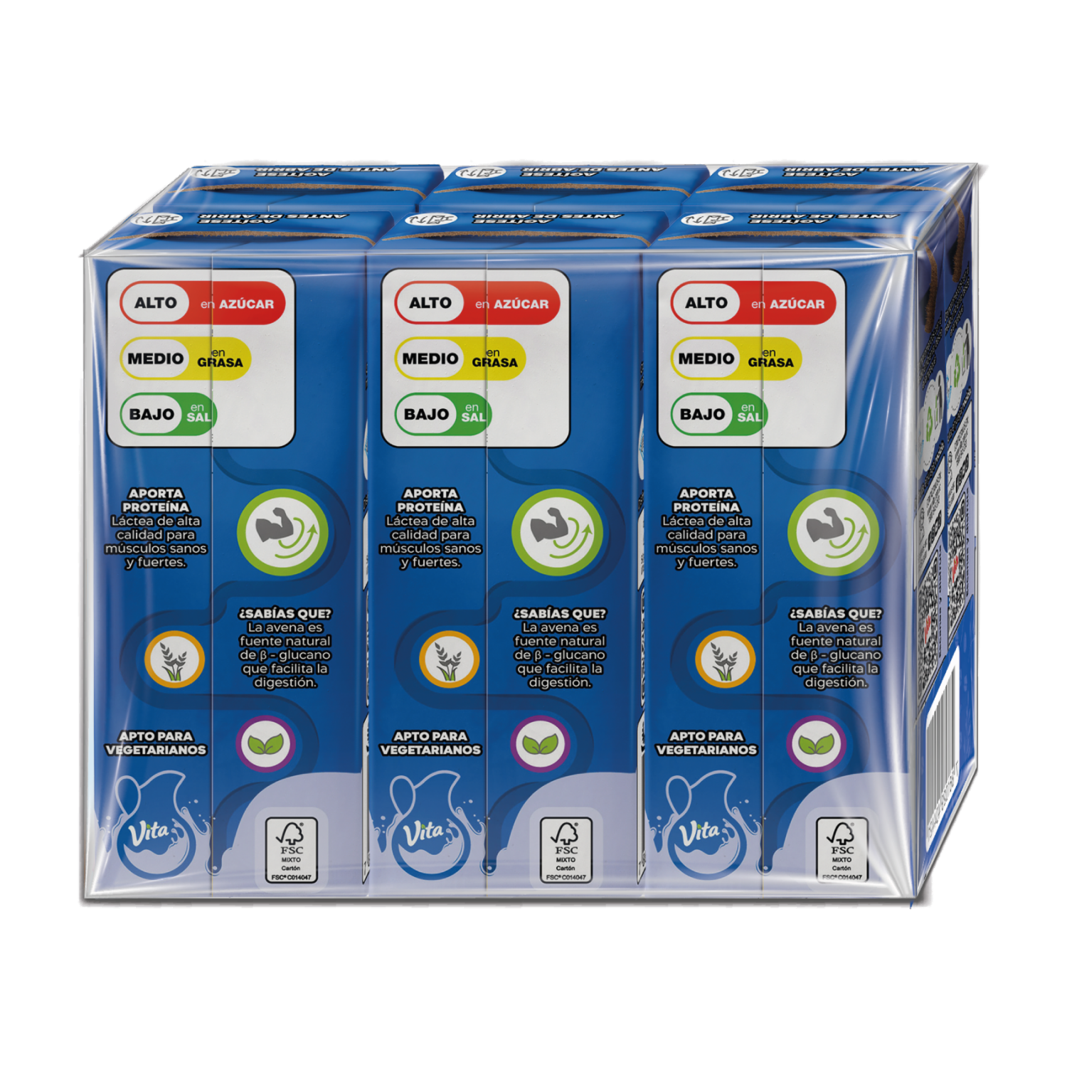 Bebida De Avena Con Leche Y Canela VITA 6 X 200 ml