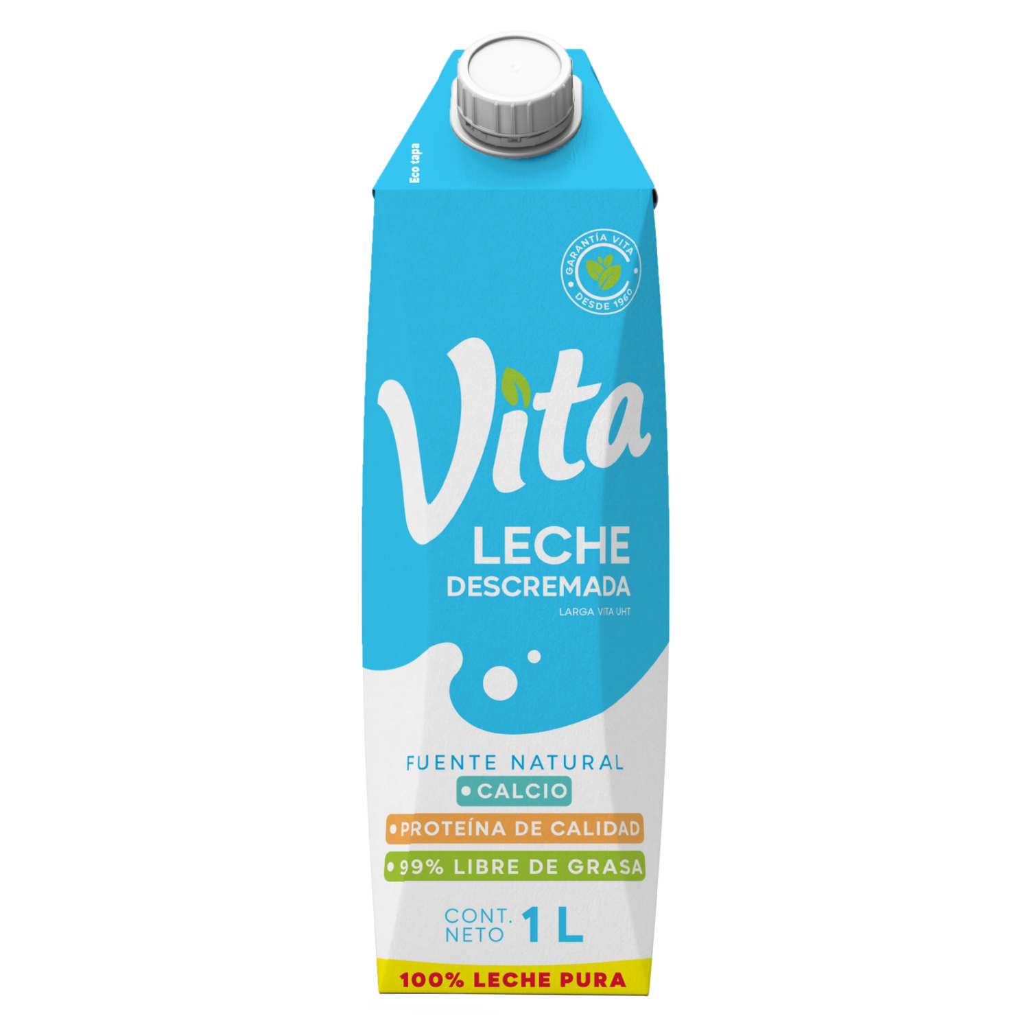 Leche Descremada Larga Vida VITA Tetrapack