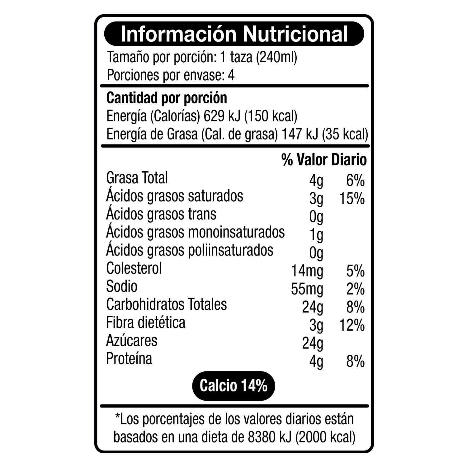 Bebida De Avena Con Leche Y Canela VITA 1000 Ml