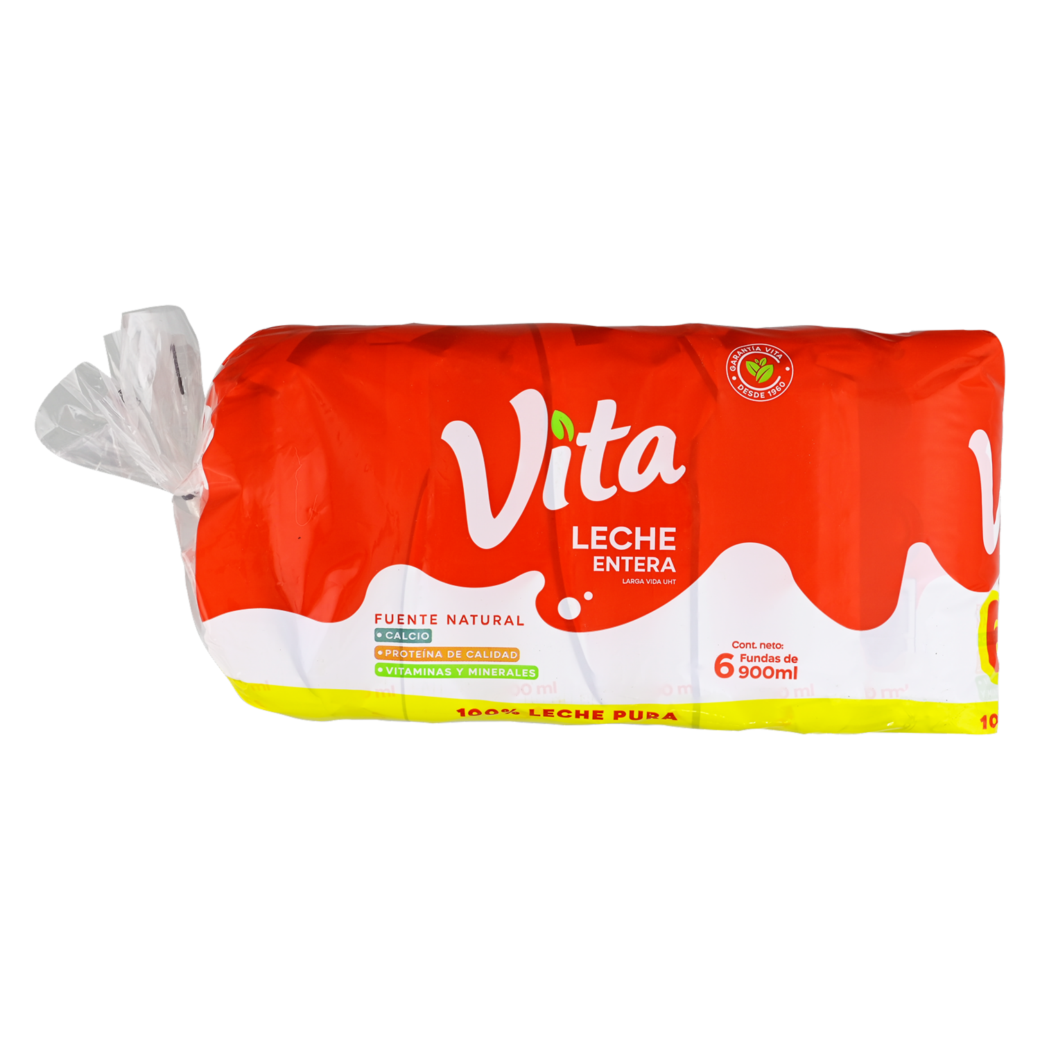 Leche Entera Larga Vida VITA 6 X 900 ml