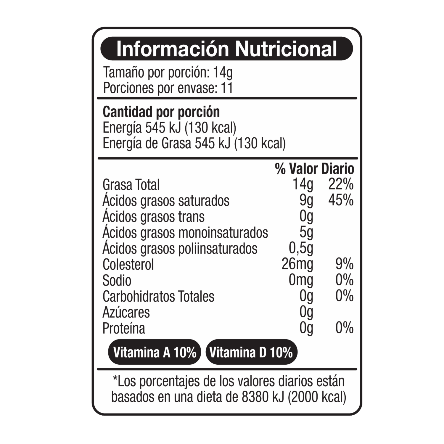 Mantequilla Clarificada VITA 160 G