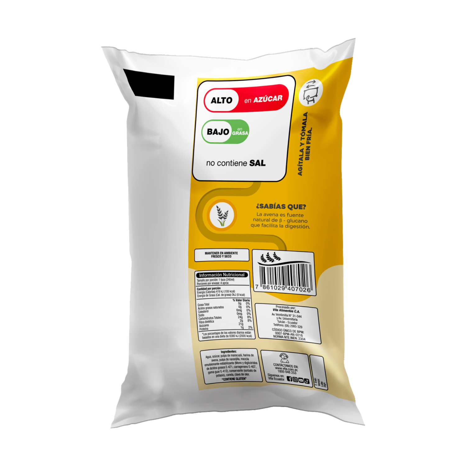 Avena Con Frutas VITA 900 ML