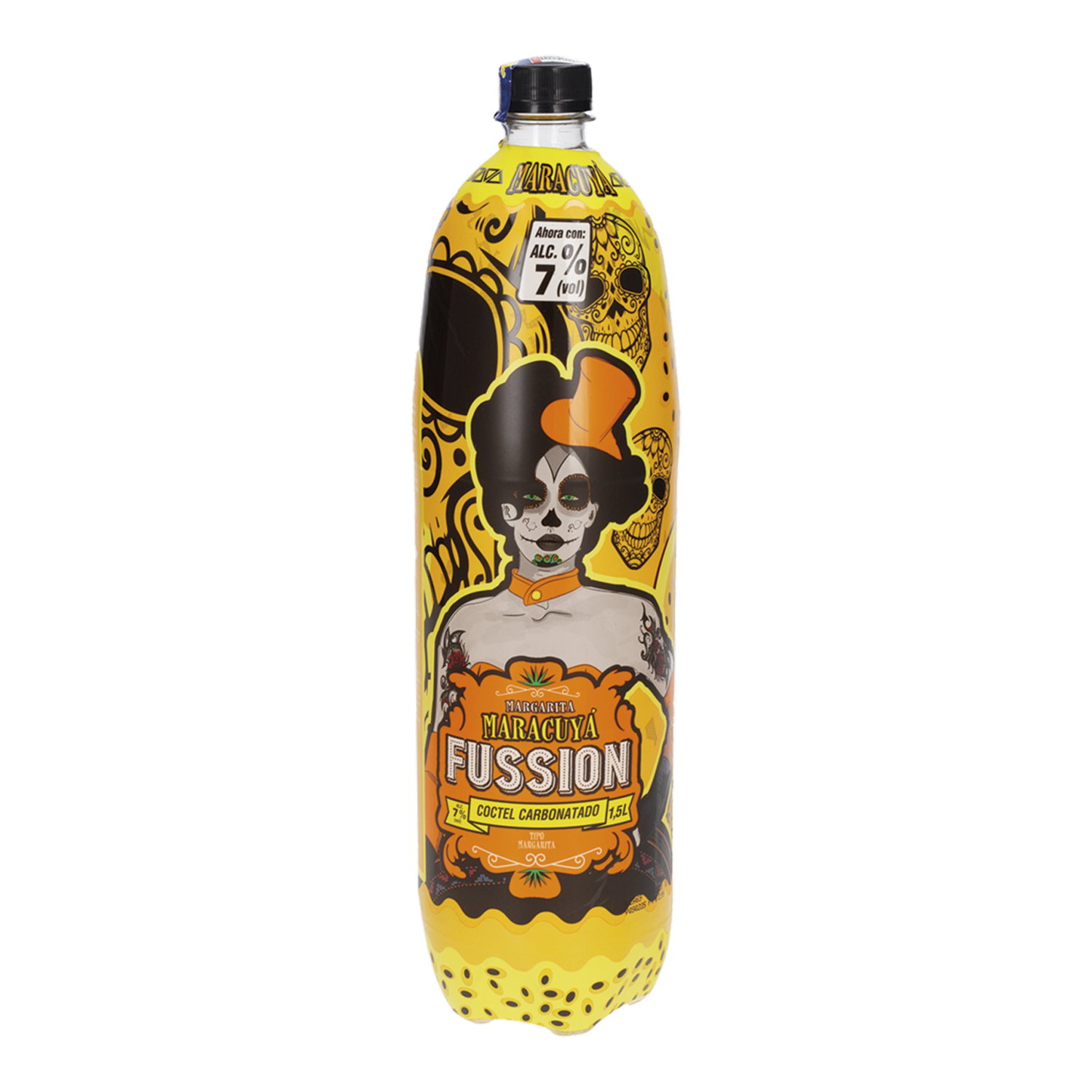 Cóctel Carbonatado Margarita Maracuyá FUSSION 1500 ML
