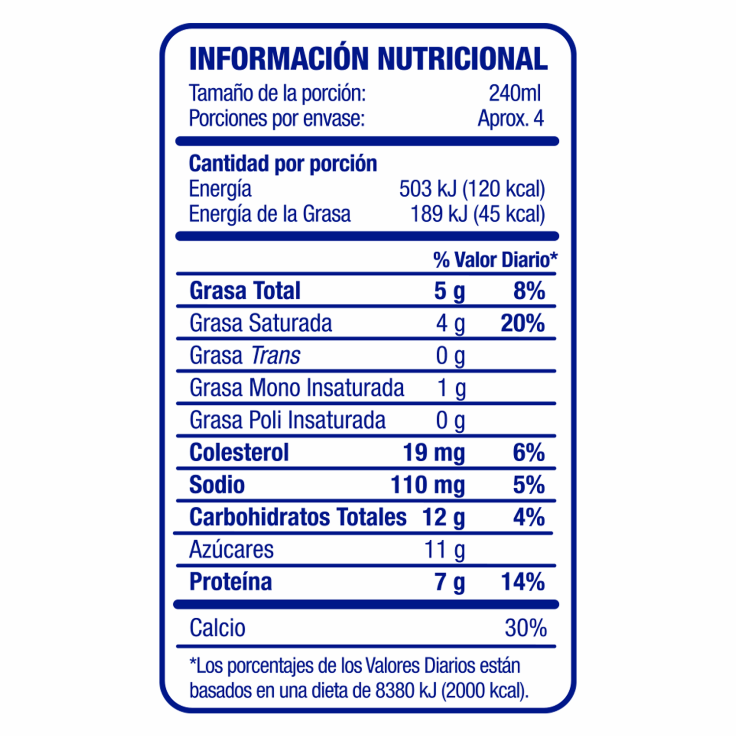 Leche Semidescremada 50% Libre De Grasa Sin Suero Fuente De Calcio MIRAFLORES 900 Ml