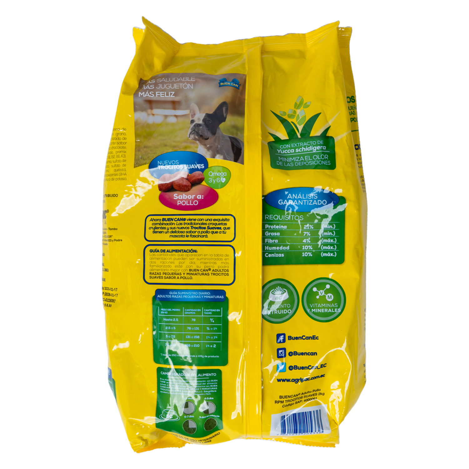 Alimento Para Perros Adulto Raza Mediana Pequeña BUEN CAN 2 Kg