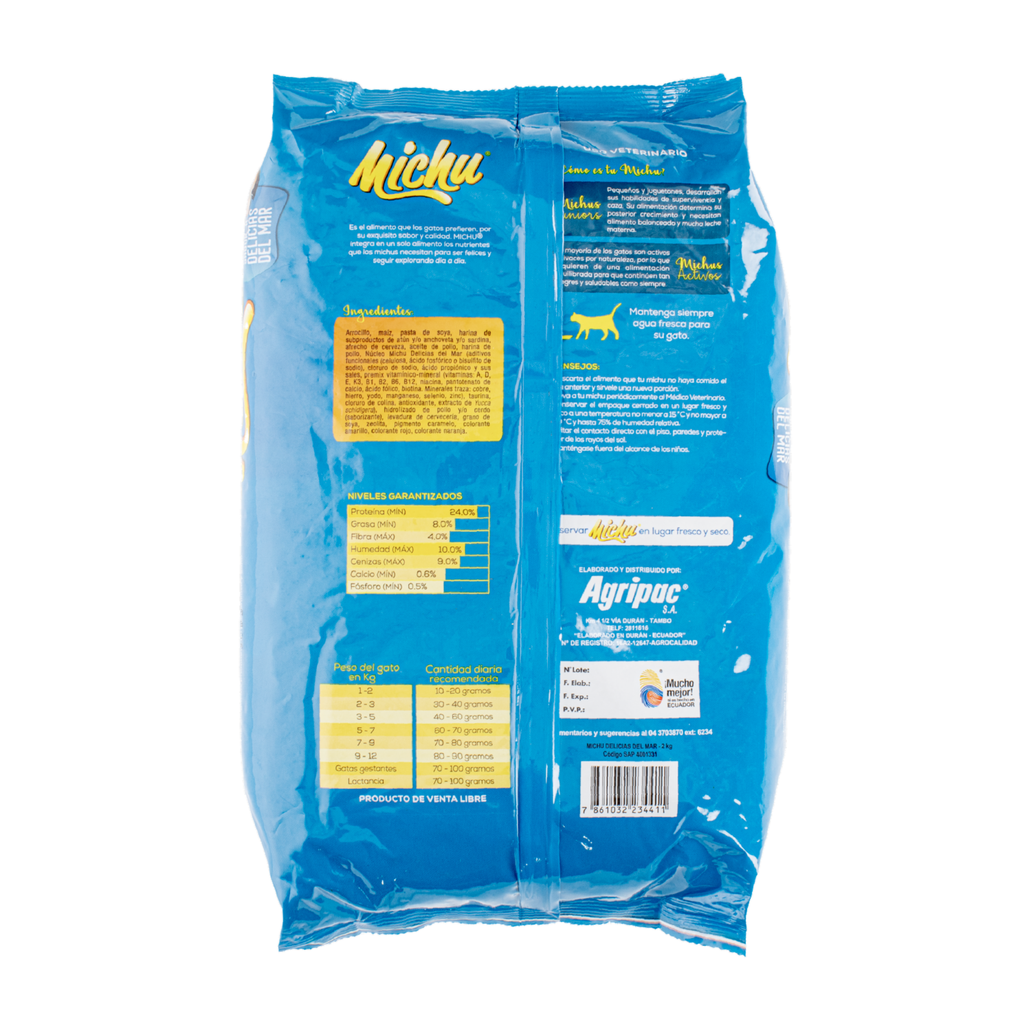 Alimento Para Gatos Delicias Del Mar MICHU 2 Kg