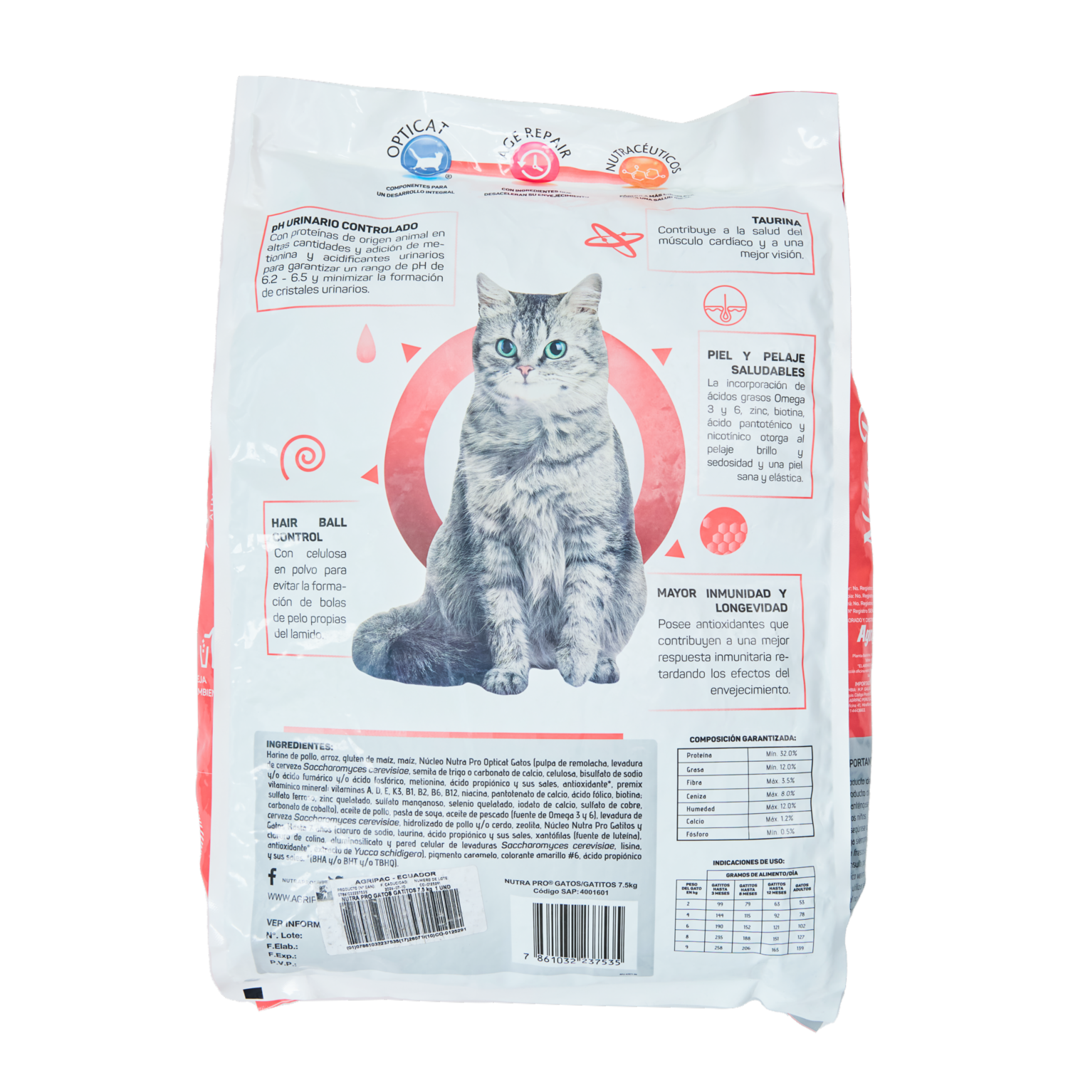 Alimento Para Gatitos Adultos NUTRAPRO 7,5 Kg
