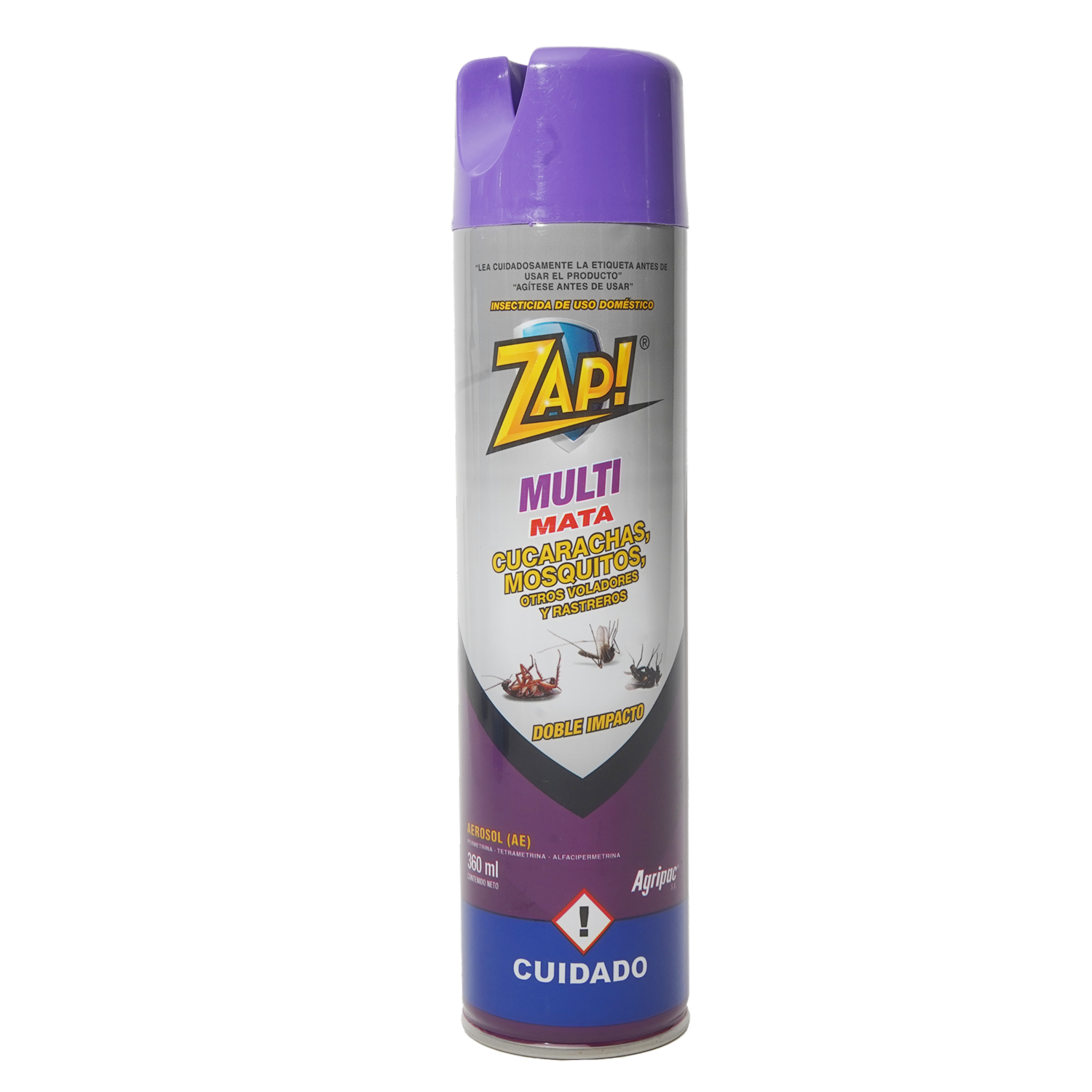 Insecticida En
 Aerosol Multiusos ZAP 360 Ml