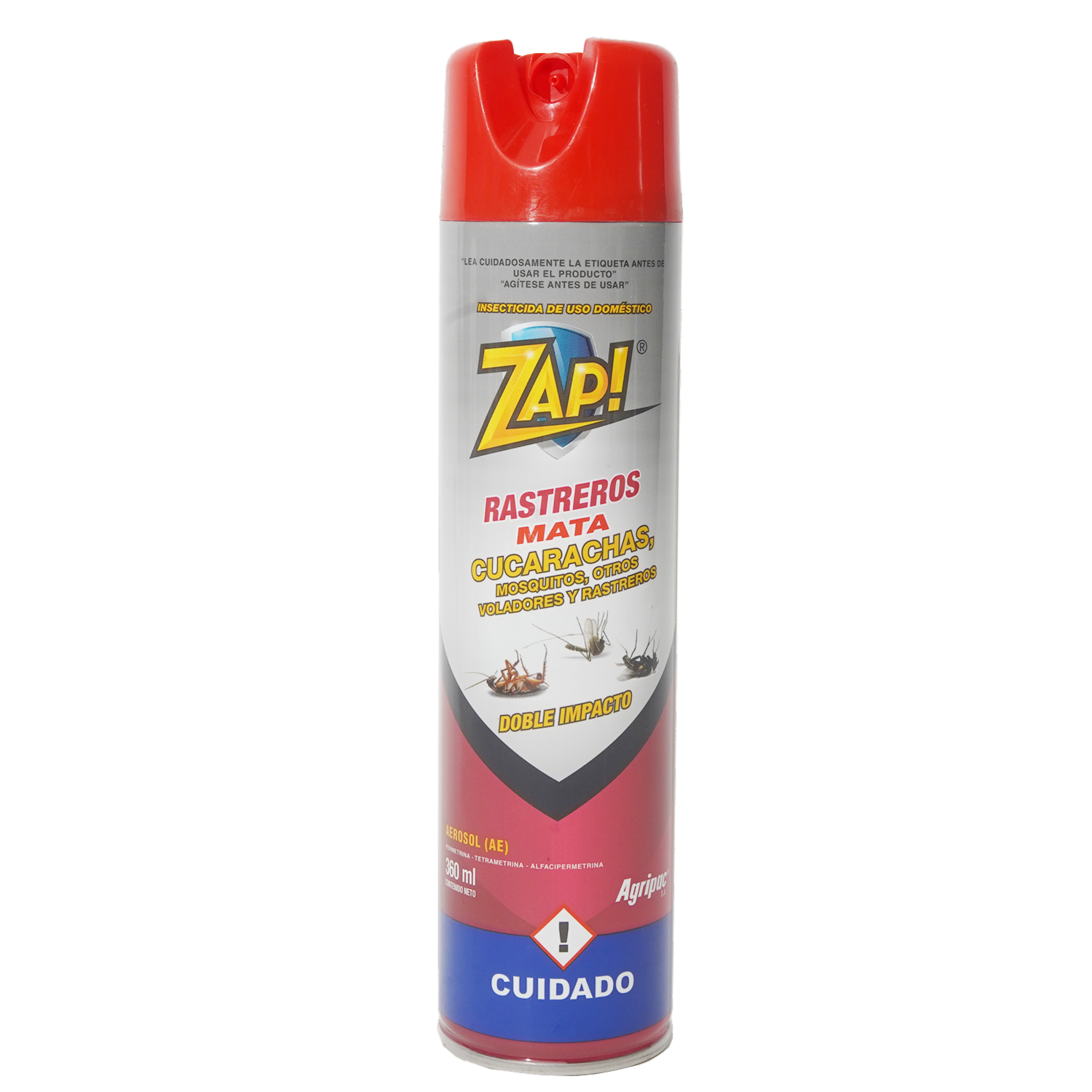 Insecticida En Aerosol Mata Rastreros ZAP 360 Ml