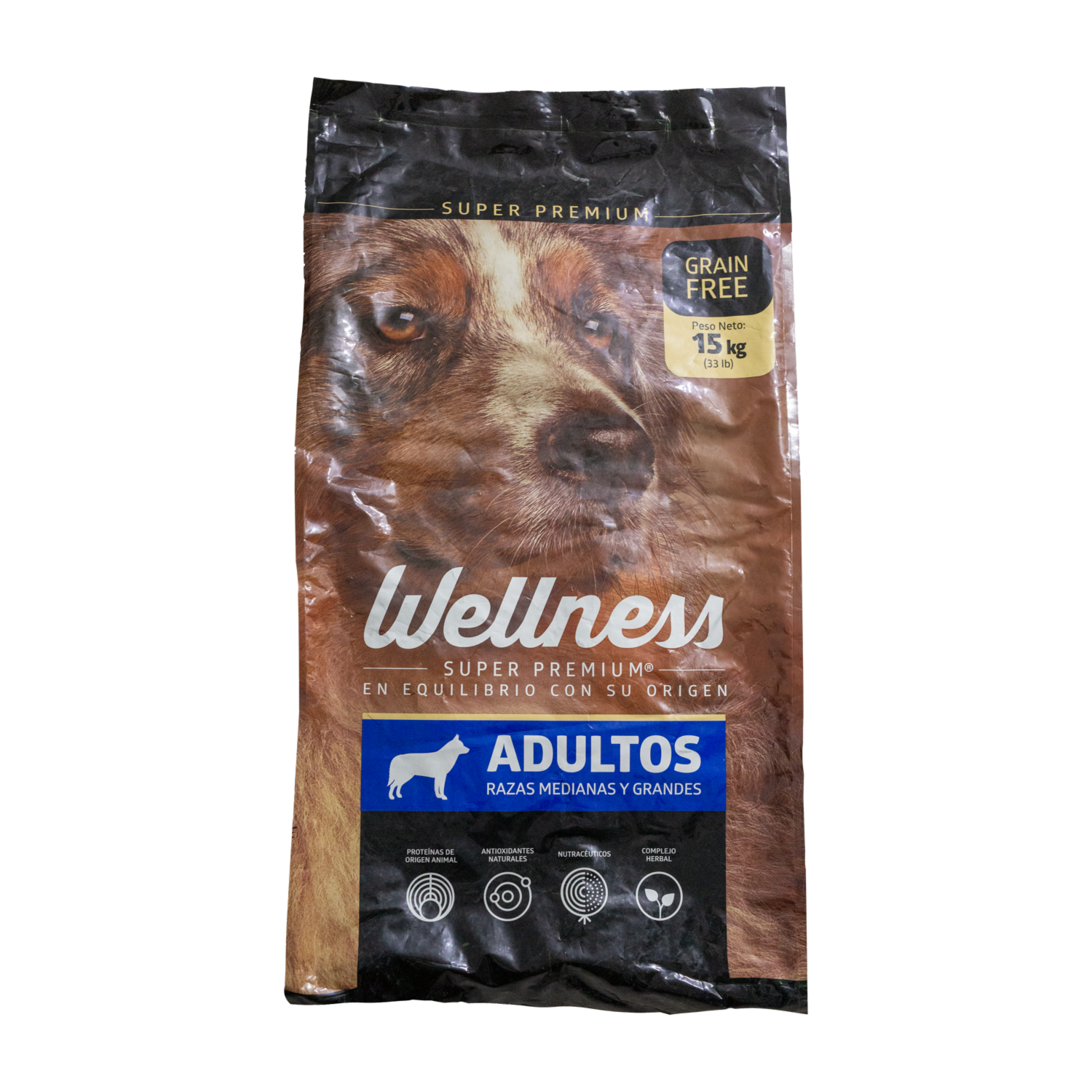 Alimento Para Perros Super Premium Adultos Razas Medianas Y Grandes WELLNESS 15000 G